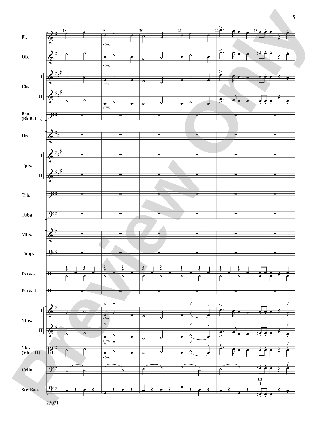 Comedy Tonight: Full Orchestra Conductor Score & Parts