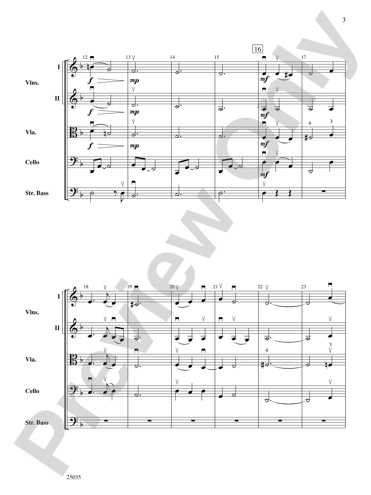 Coventry Carol, Fantasy on: String Orchestra Conductor Score & Parts