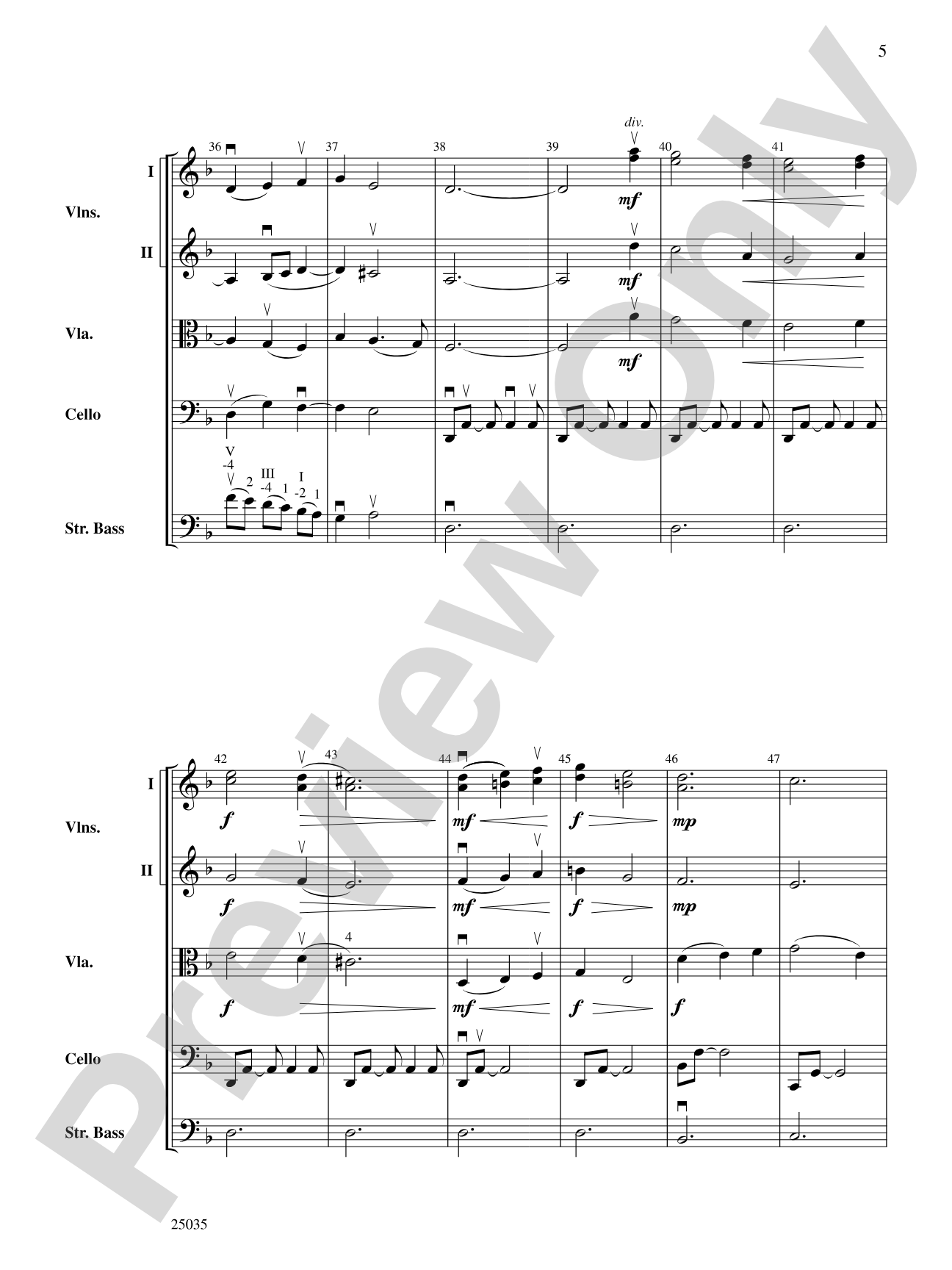 Coventry Carol, Fantasy on: String Orchestra Conductor Score & Parts