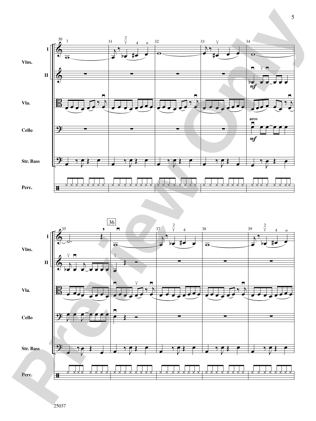The Curse of Tutankhamun: String Orchestra Conductor Score & Parts