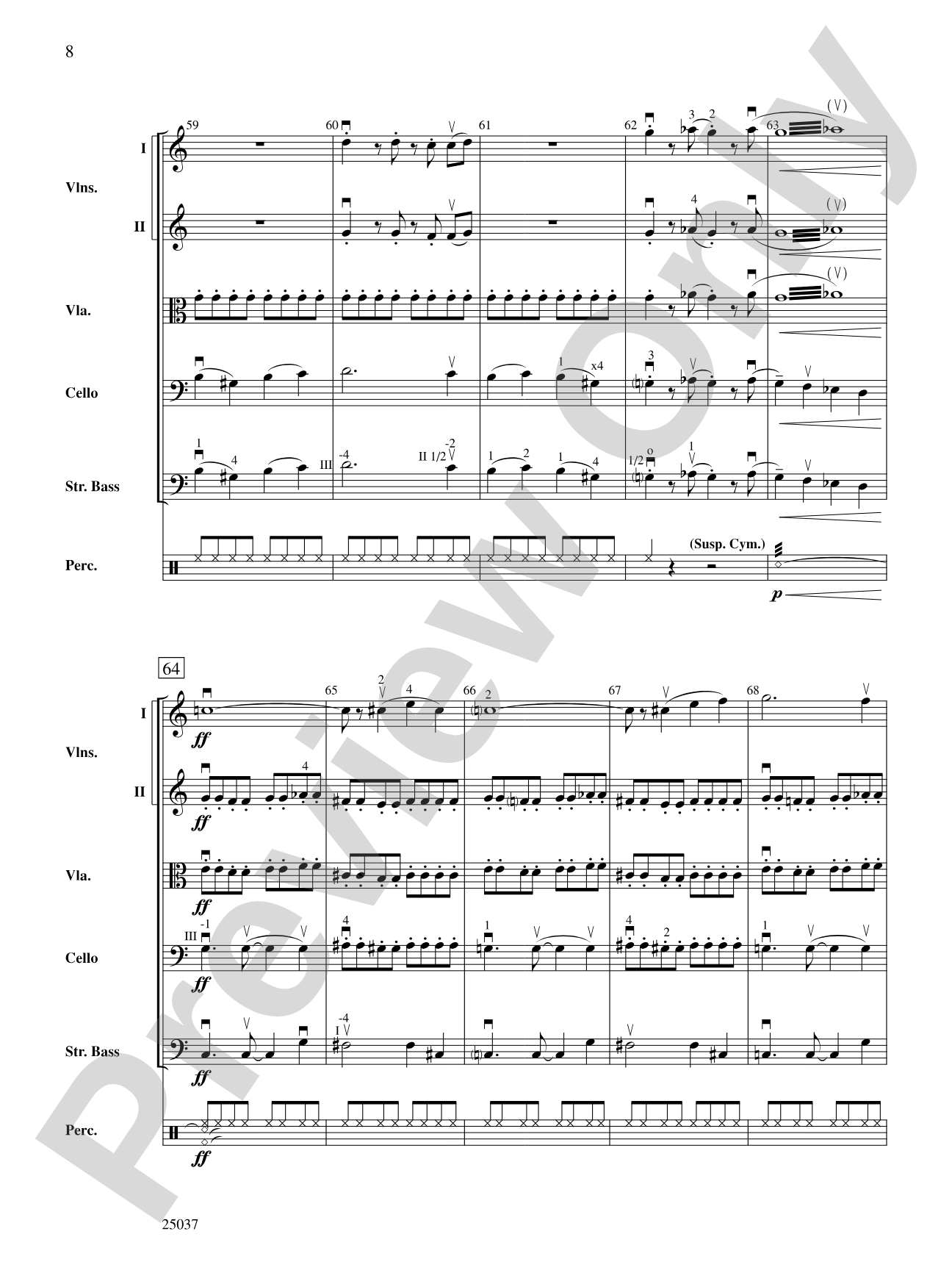 The Curse of Tutankhamun: String Orchestra Conductor Score & Parts