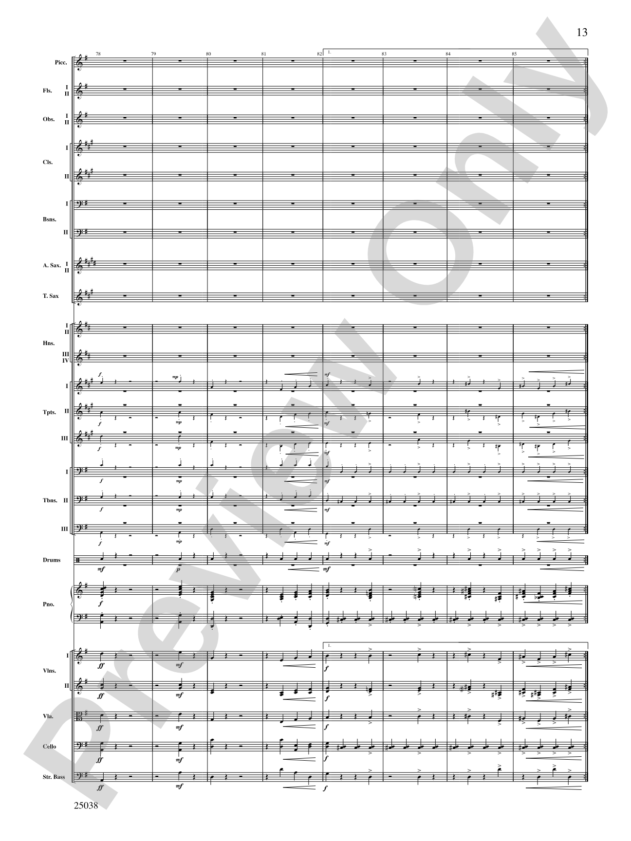 Fiddle-Faddle: Full Orchestra Conductor Score & Parts