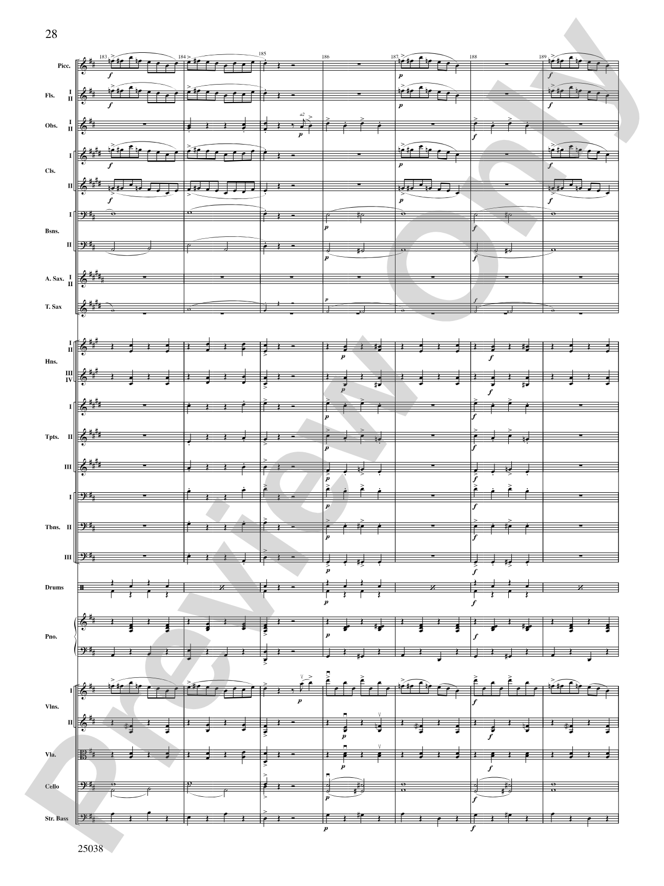 Fiddle-Faddle: Full Orchestra Conductor Score & Parts