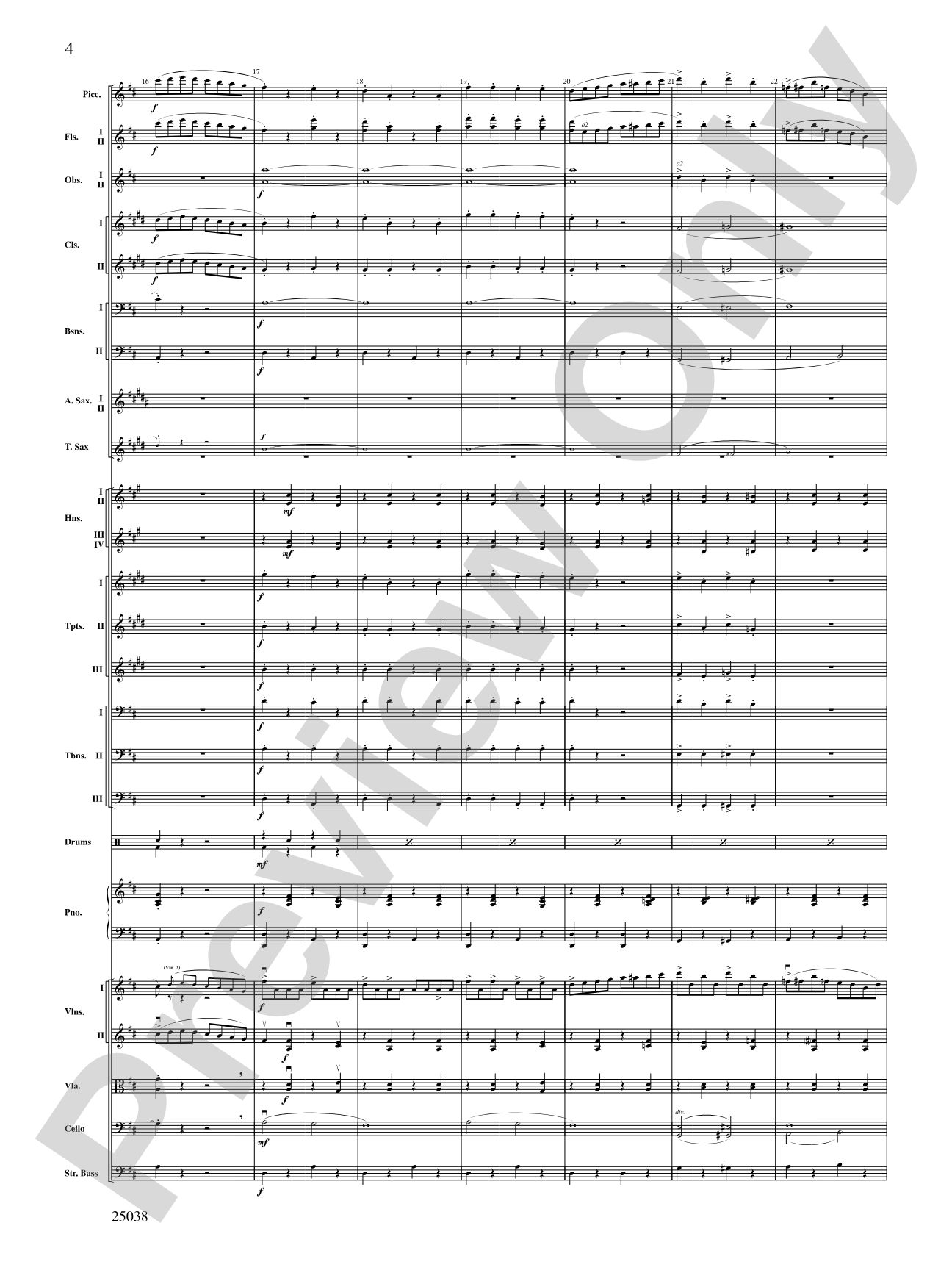 Fiddle-Faddle: Full Orchestra Conductor Score & Parts