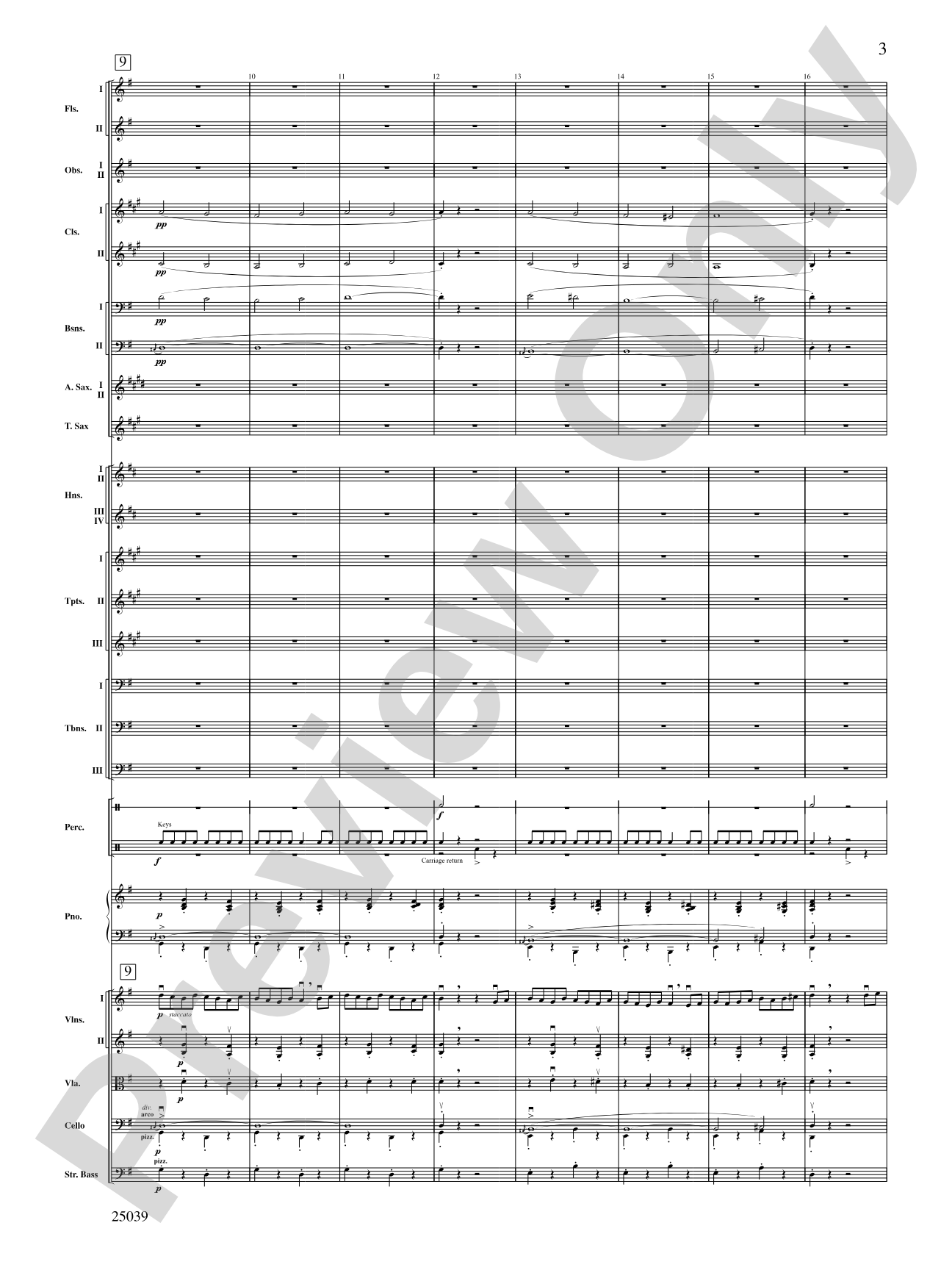 The Typewriter: Full Orchestra Conductor Score & Parts
