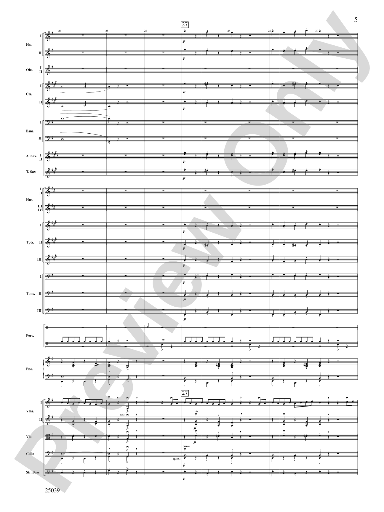 The Typewriter: Full Orchestra Conductor Score & Parts