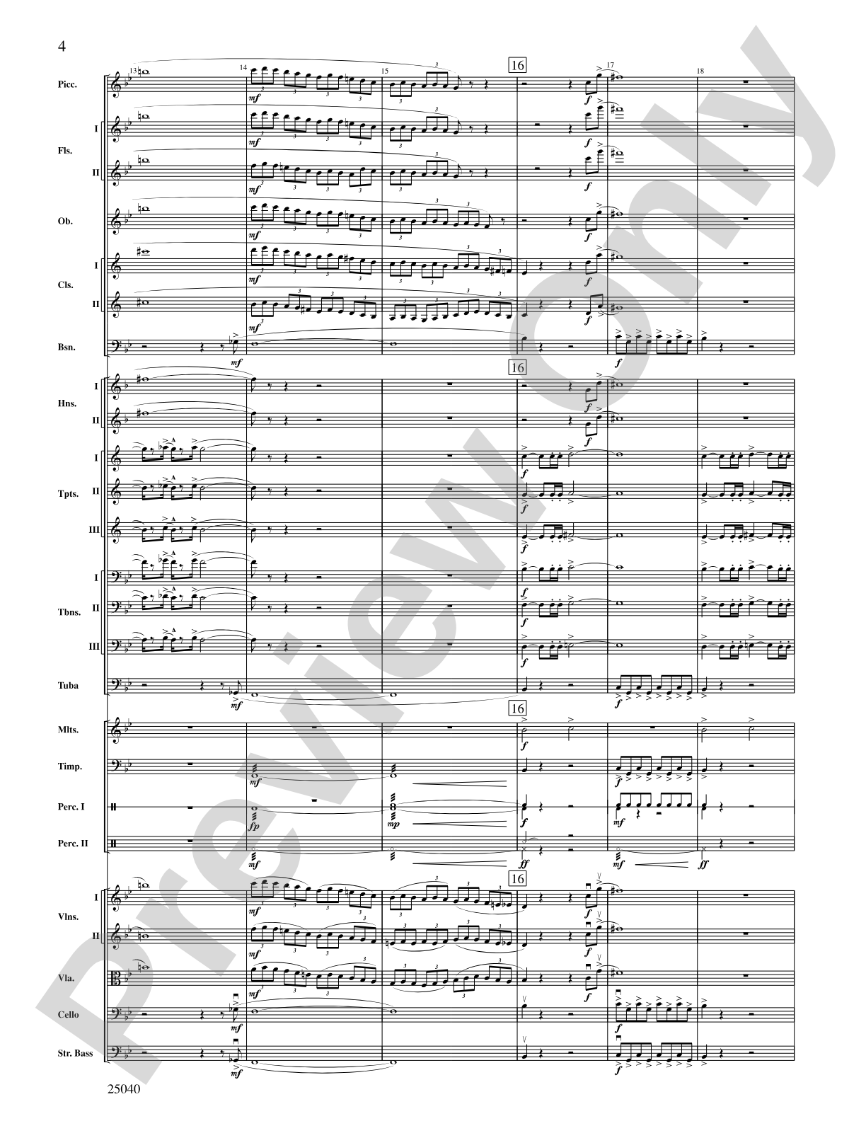 Honor, Laud and Rejoice: Full Orchestra Conductor Score & Parts