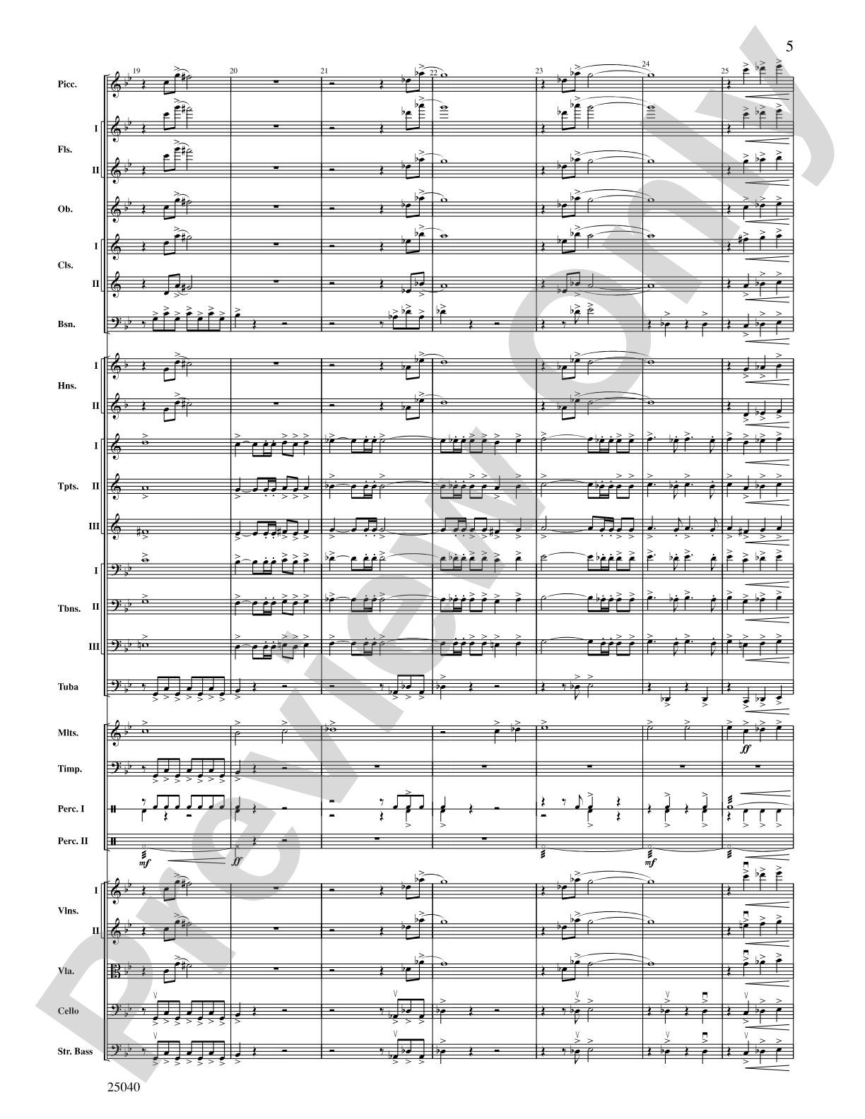 Honor, Laud and Rejoice: Full Orchestra Conductor Score & Parts