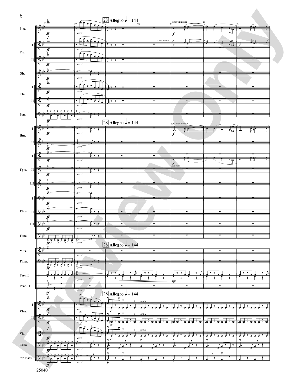 Honor, Laud and Rejoice: Full Orchestra Conductor Score & Parts