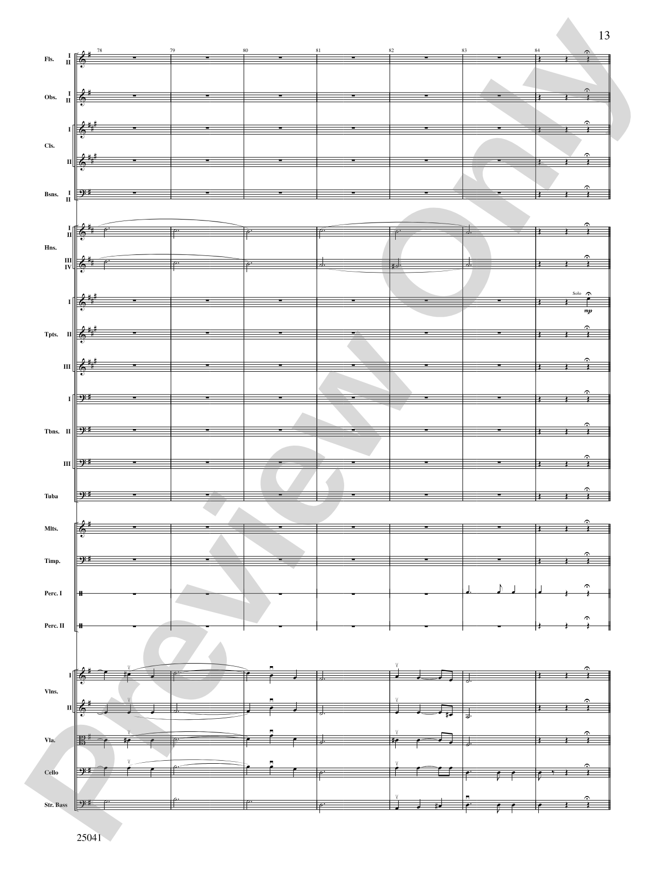 Mineola Waltz: Full Orchestra Conductor Score & Parts