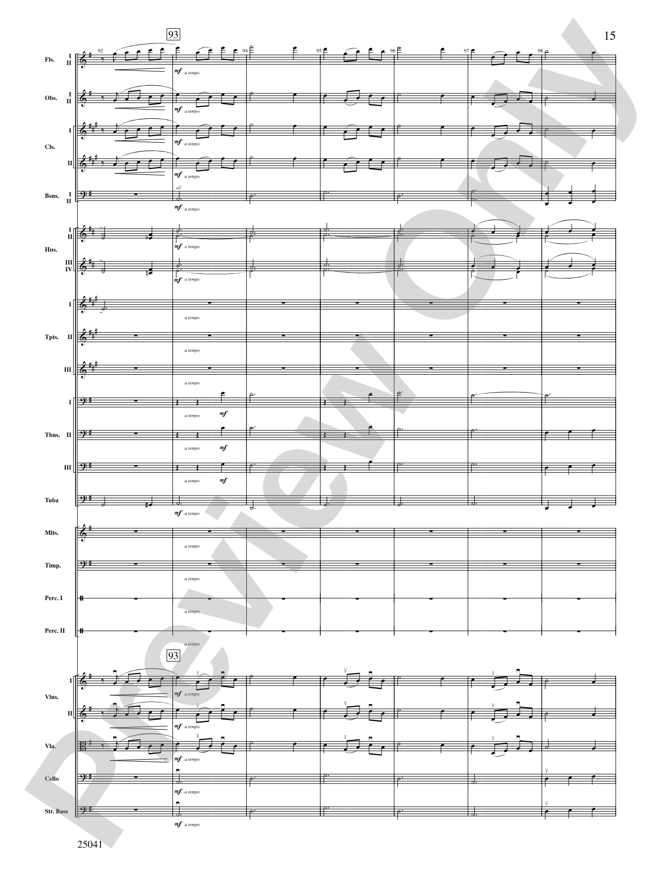 Mineola Waltz: Full Orchestra Conductor Score & Parts