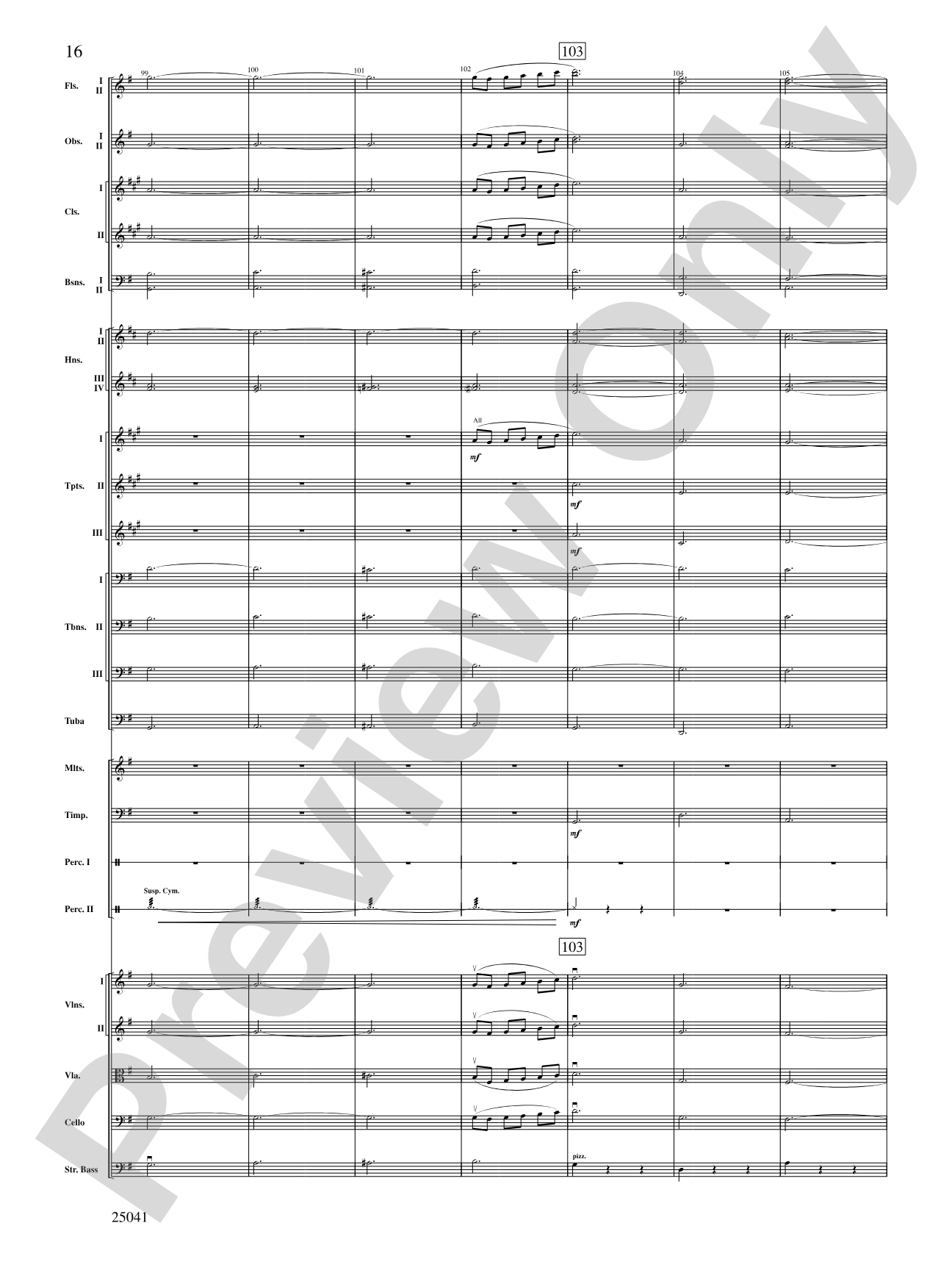 Mineola Waltz: Full Orchestra Conductor Score & Parts