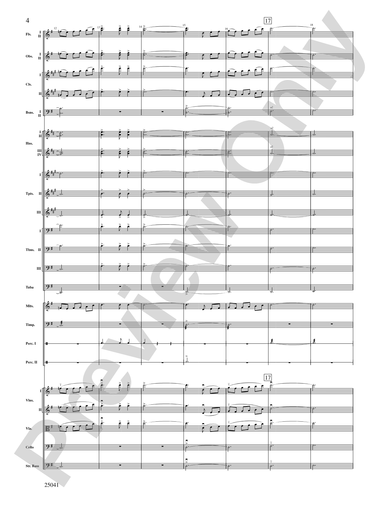 Mineola Waltz: Full Orchestra Conductor Score & Parts
