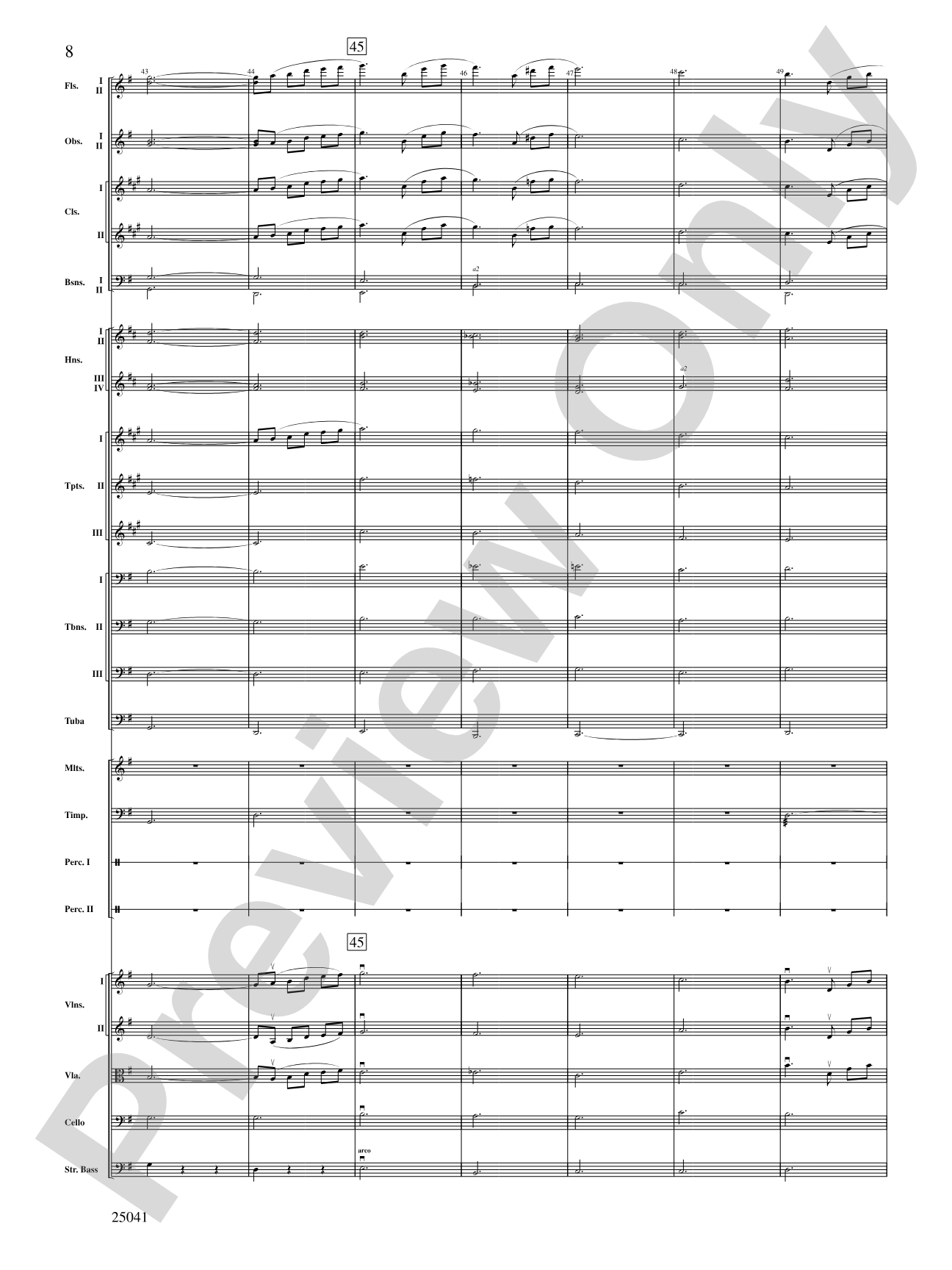 Mineola Waltz: Full Orchestra Conductor Score & Parts