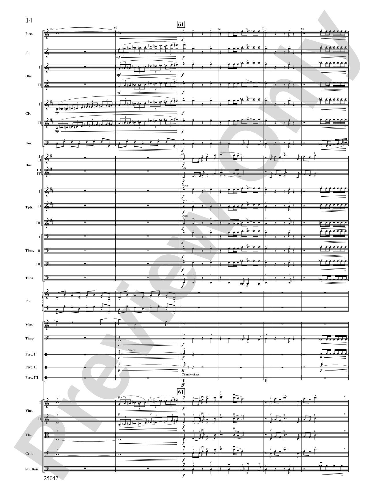 The Winds of Poseidon: Full Orchestra Conductor Score & Parts