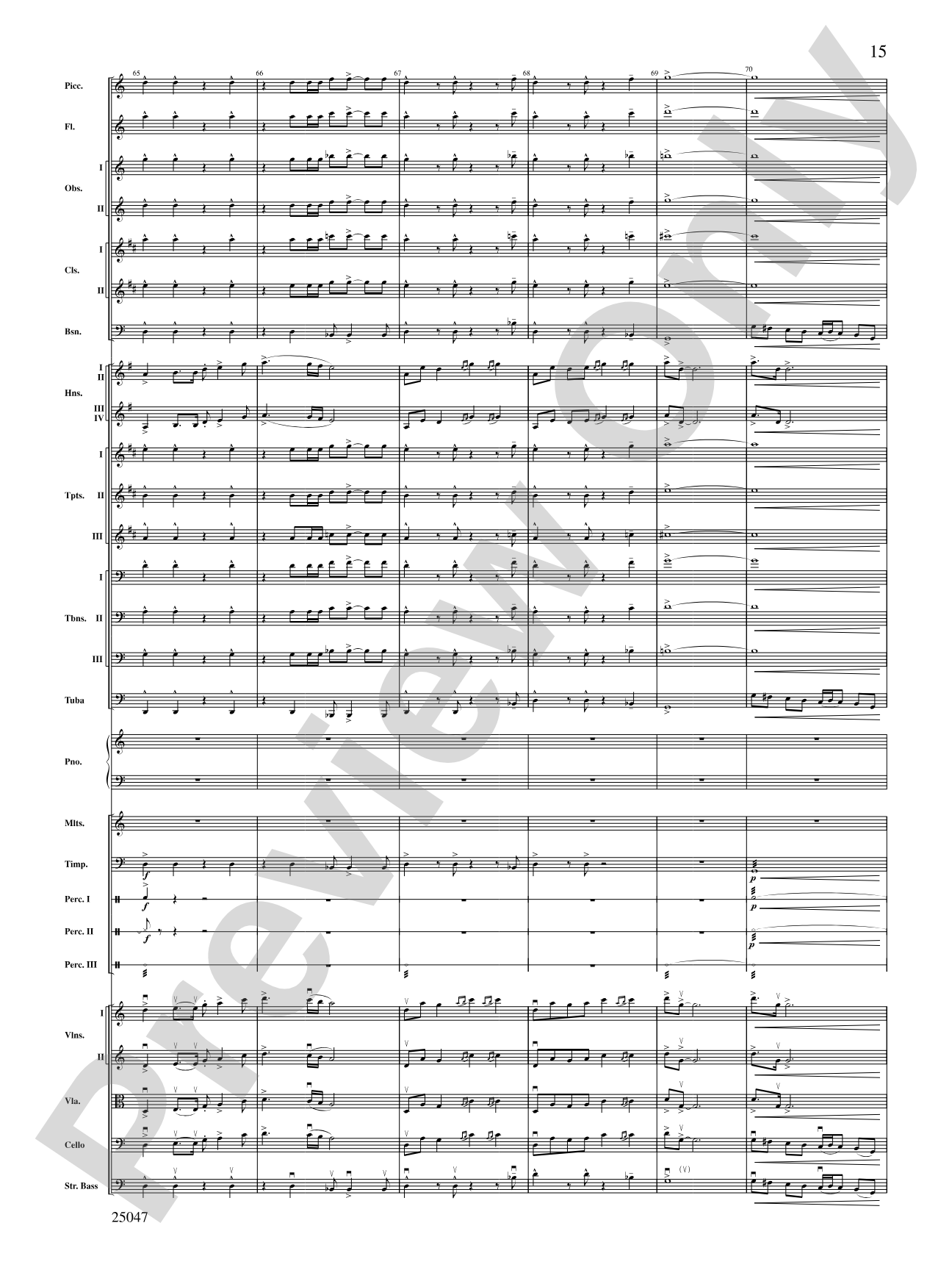 The Winds of Poseidon: Full Orchestra Conductor Score & Parts