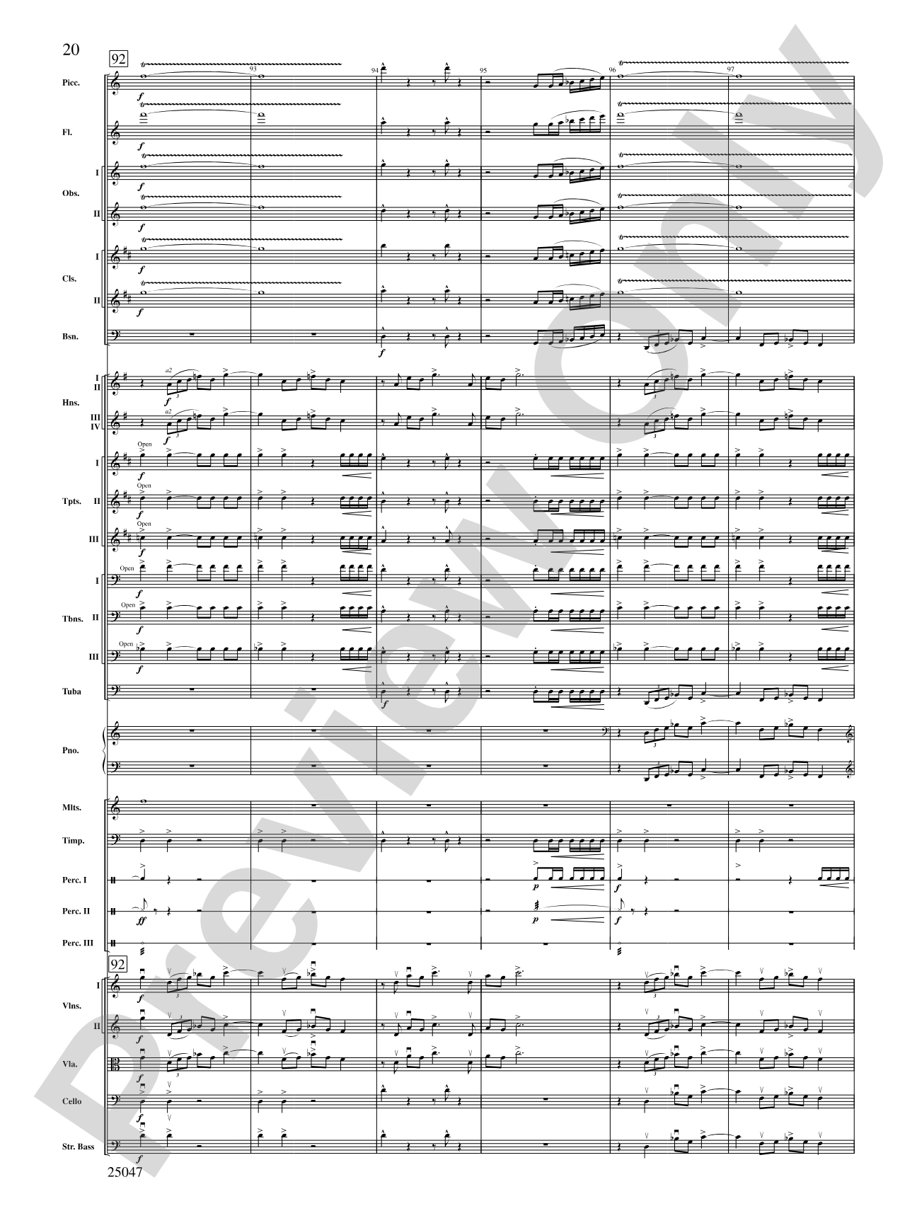 The Winds of Poseidon: Full Orchestra Conductor Score & Parts