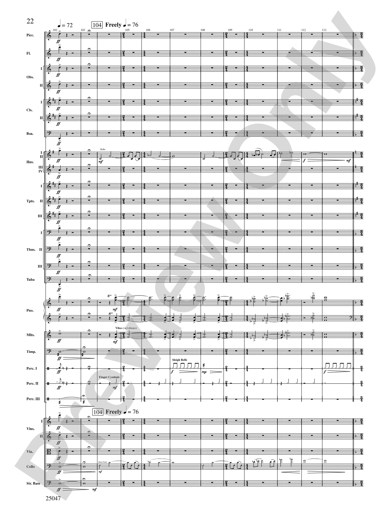 The Winds of Poseidon: Full Orchestra Conductor Score & Parts