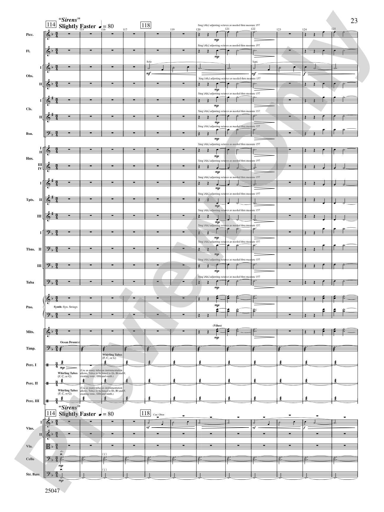 The Winds of Poseidon: Full Orchestra Conductor Score & Parts