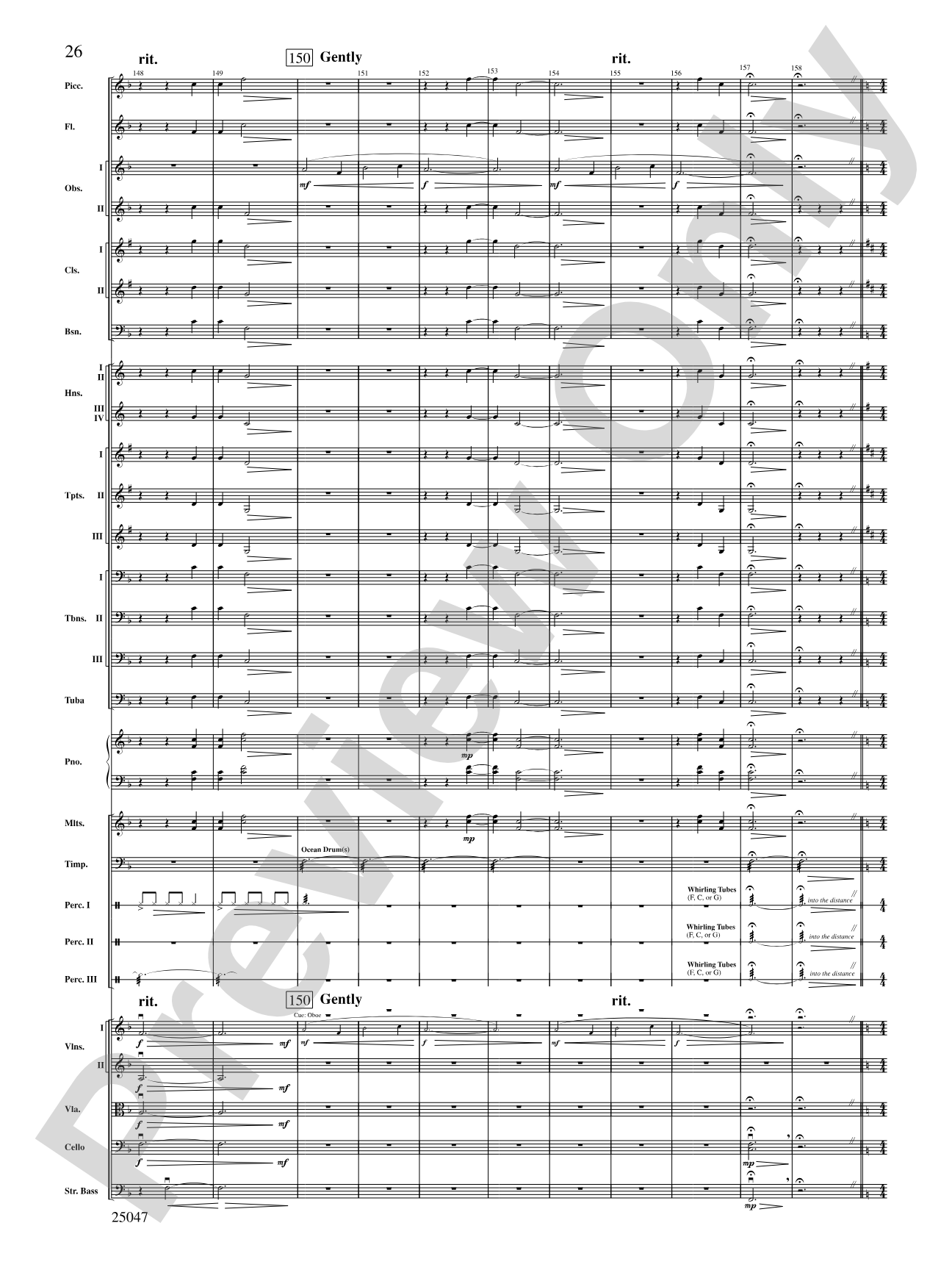 The Winds of Poseidon: Full Orchestra Conductor Score & Parts