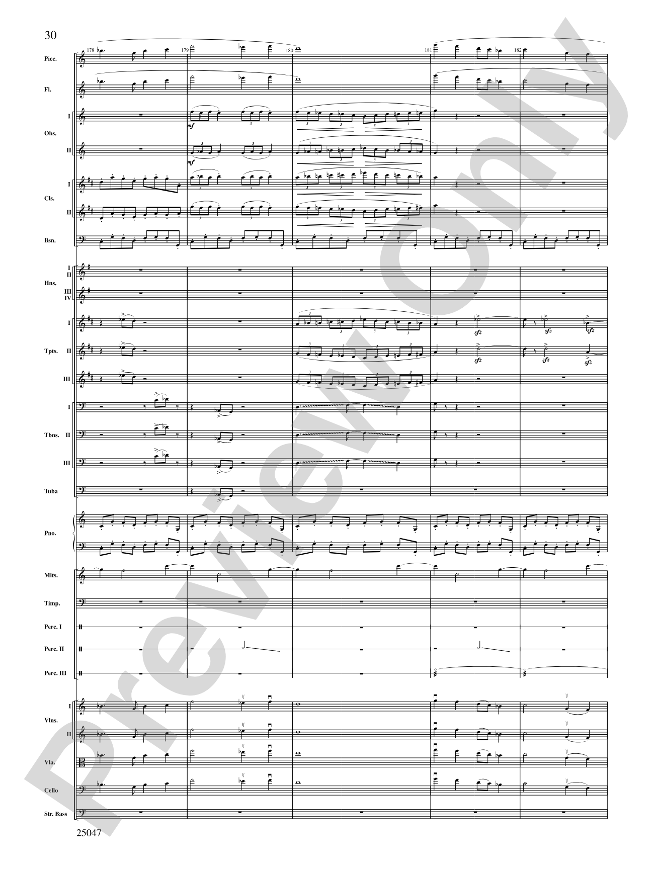 The Winds of Poseidon: Full Orchestra Conductor Score & Parts
