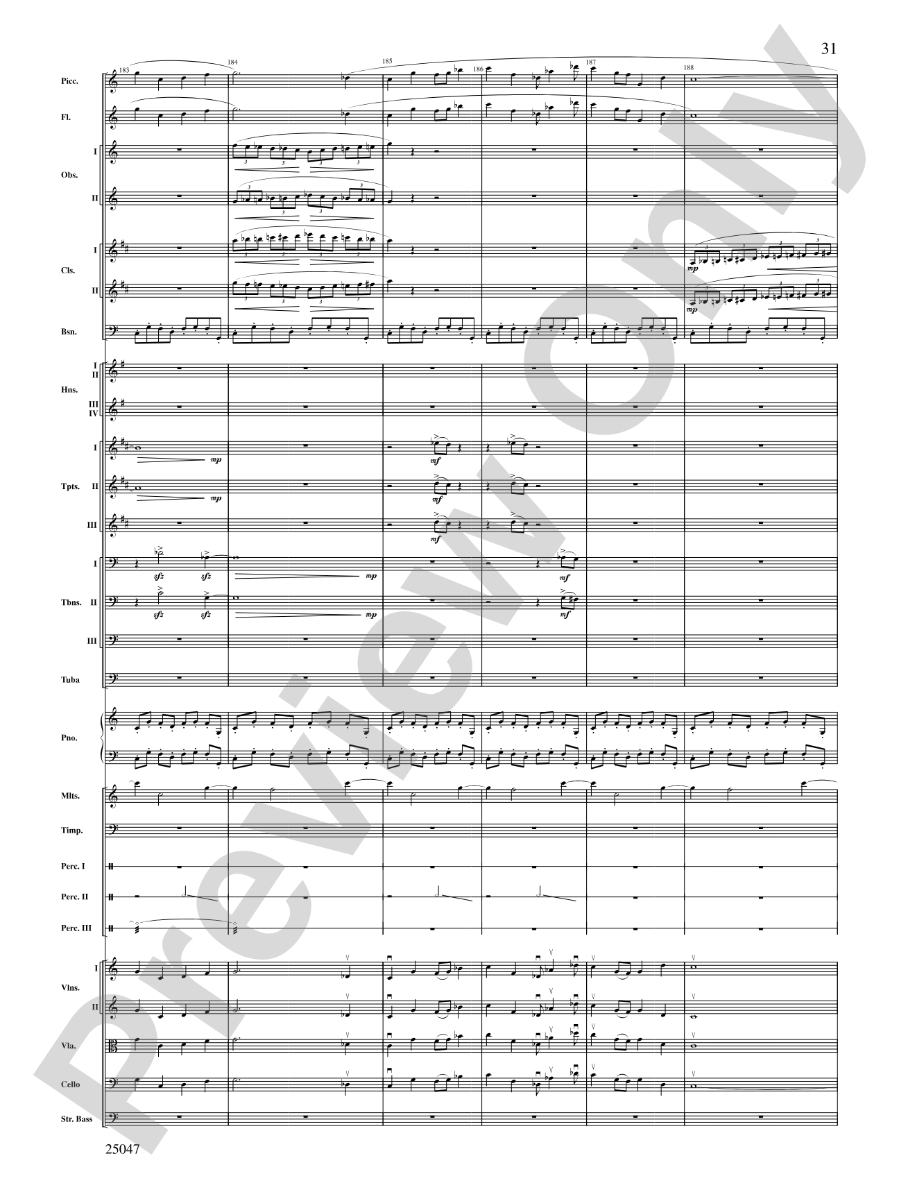 The Winds of Poseidon: Full Orchestra Conductor Score & Parts