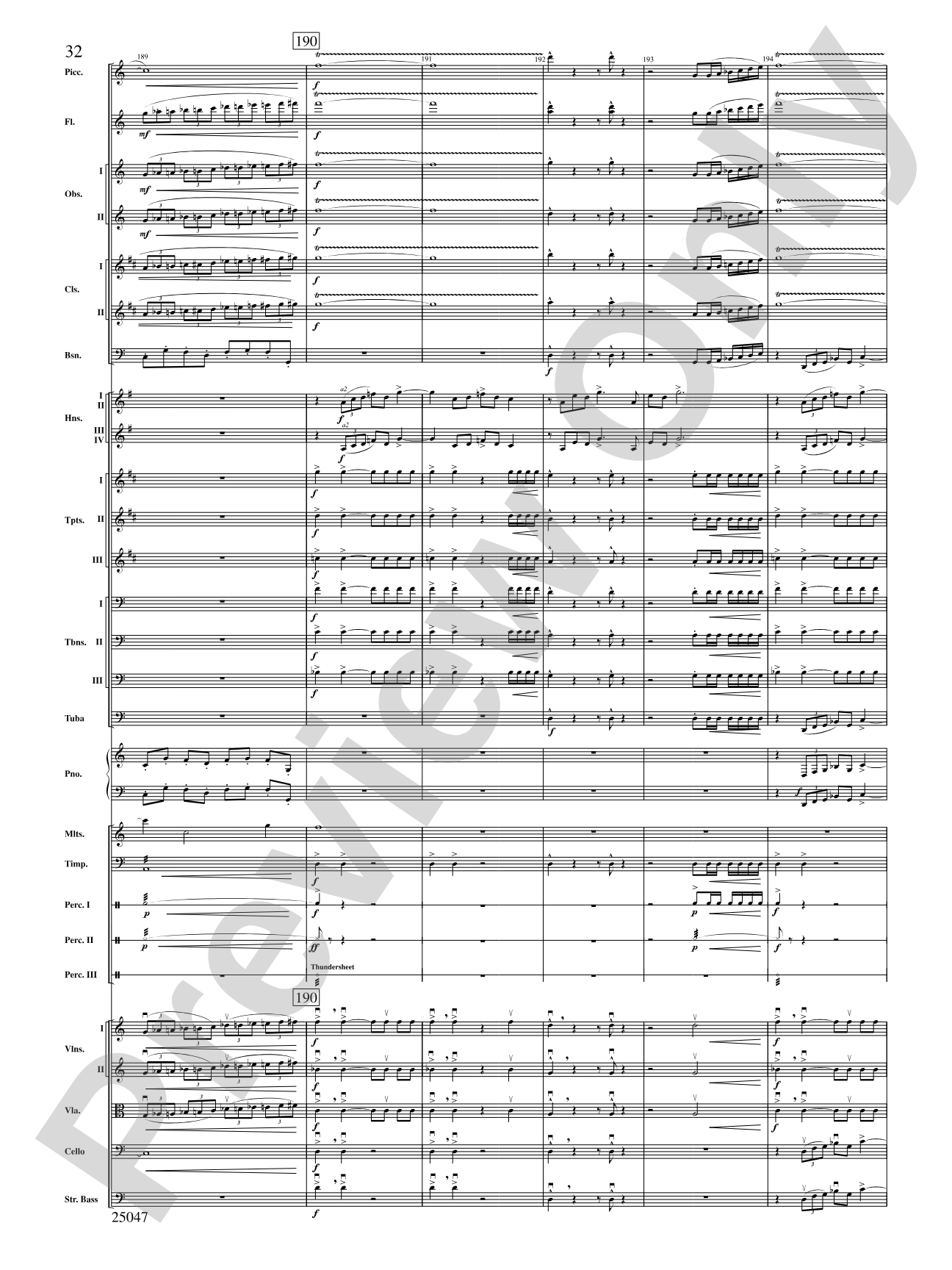 The Winds of Poseidon: Full Orchestra Conductor Score & Parts