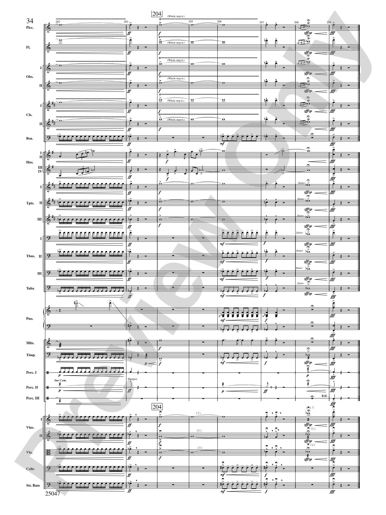 The Winds of Poseidon: Full Orchestra Conductor Score & Parts