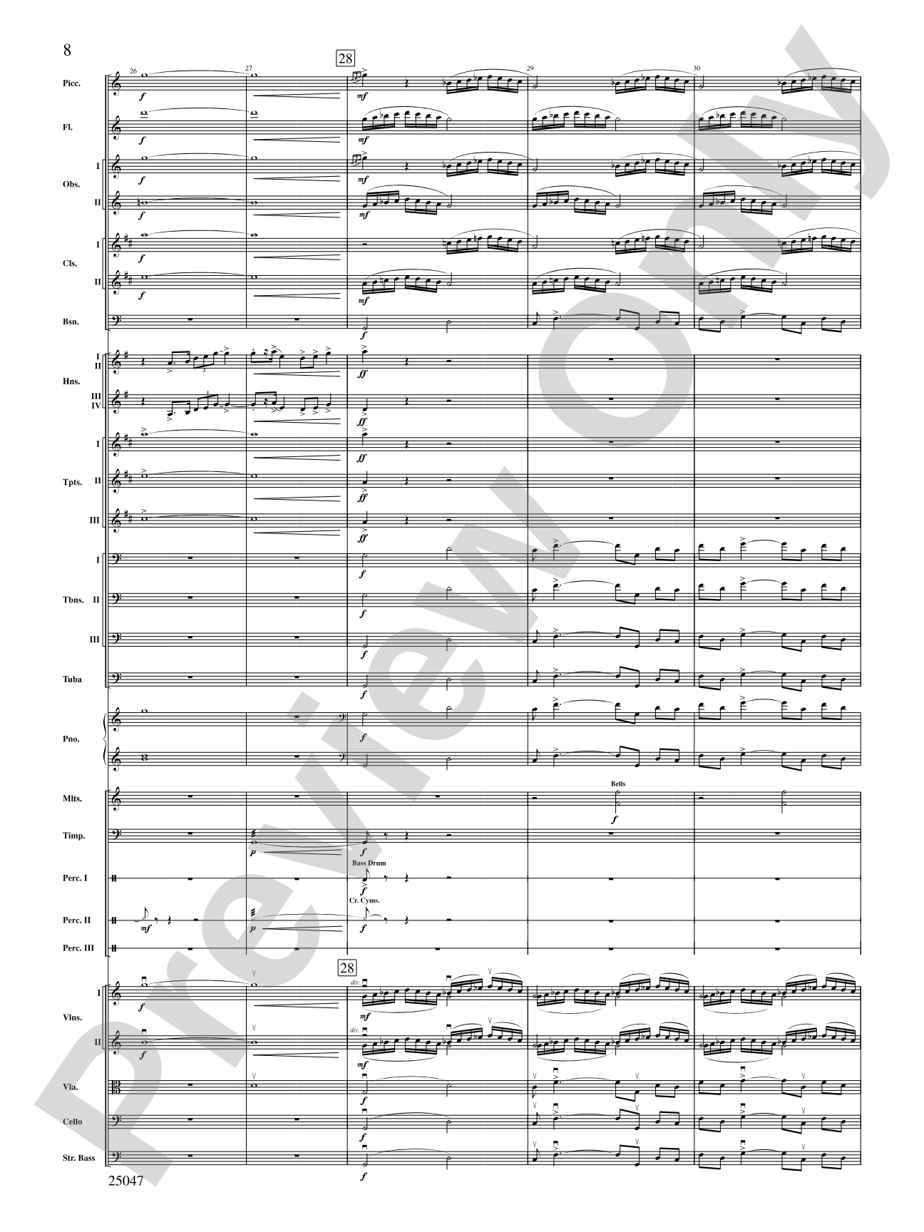 The Winds of Poseidon: Full Orchestra Conductor Score & Parts