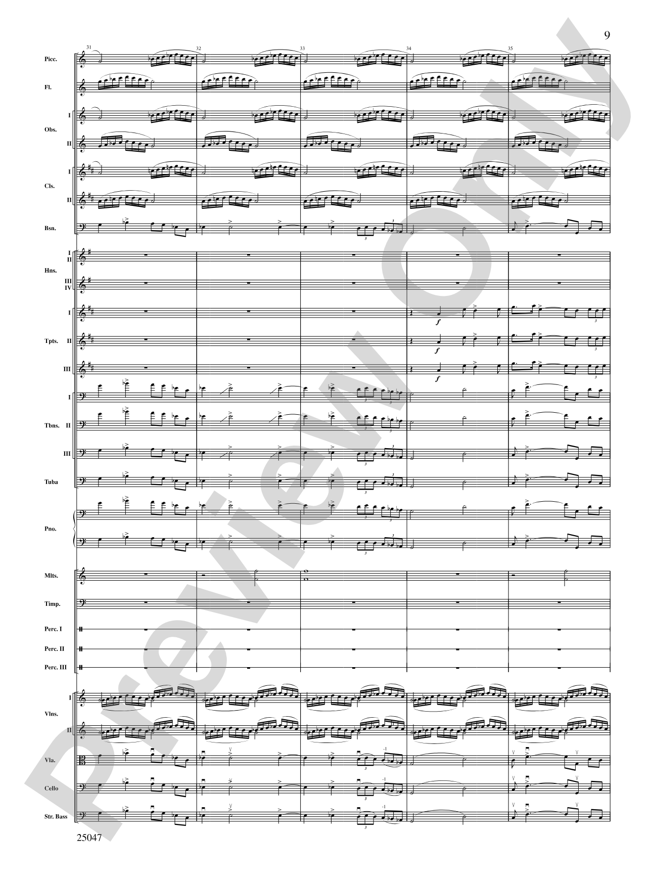 The Winds of Poseidon: Full Orchestra Conductor Score & Parts