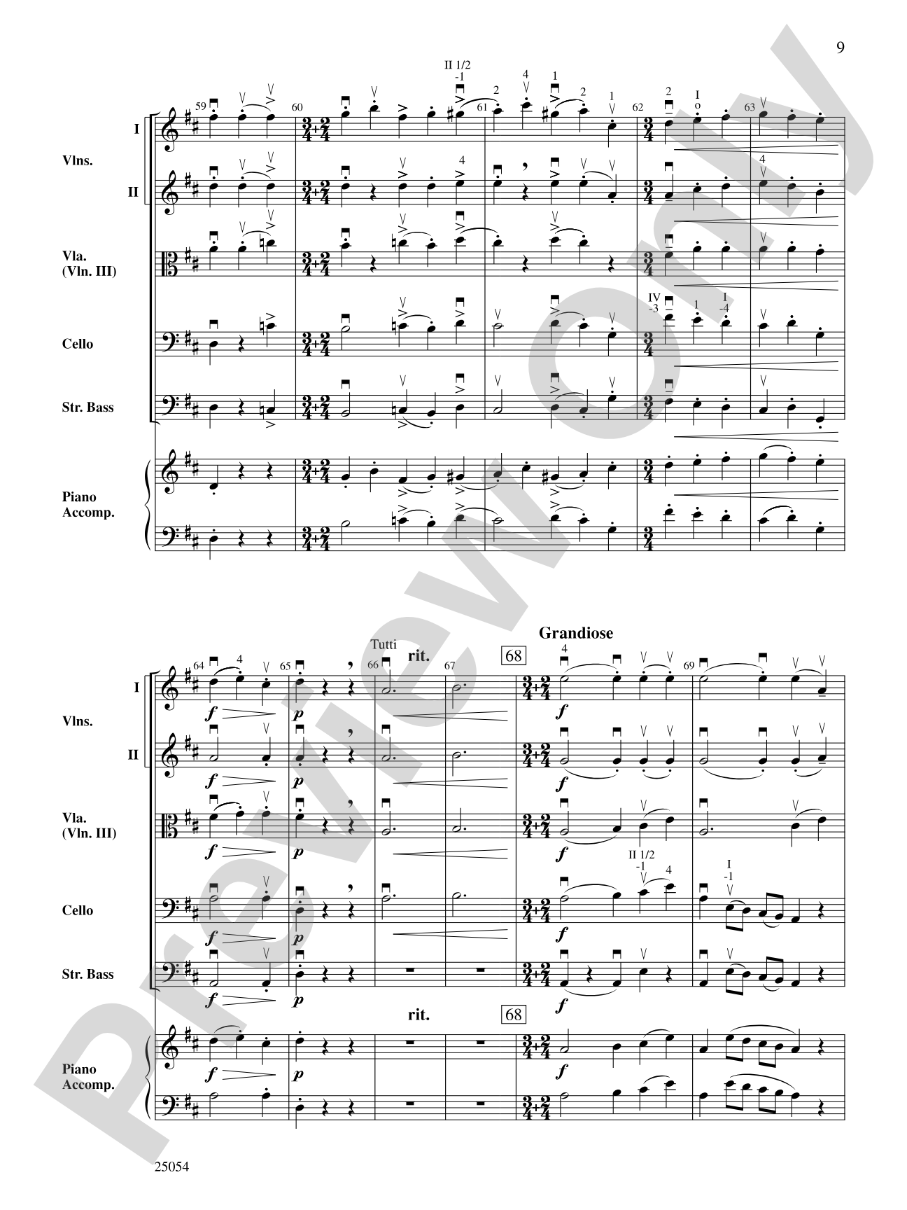 Two Beethovian Sketches: String Orchestra Conductor Score & Parts