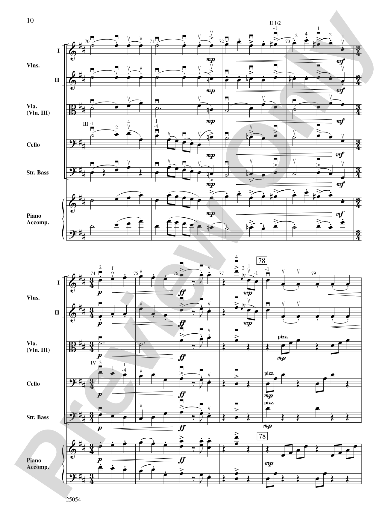 Two Beethovian Sketches: String Orchestra Conductor Score & Parts