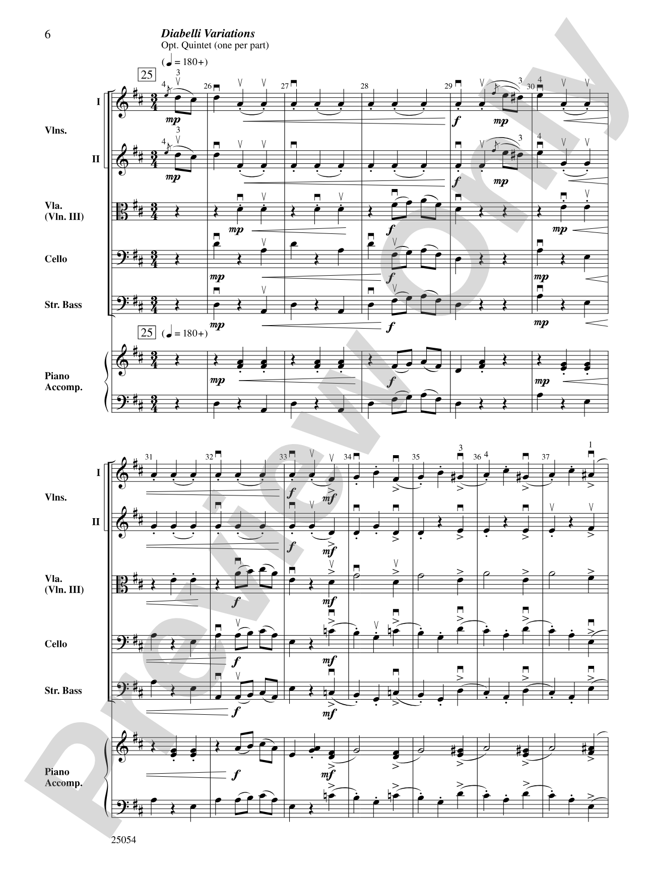 Two Beethovian Sketches: String Orchestra Conductor Score & Parts