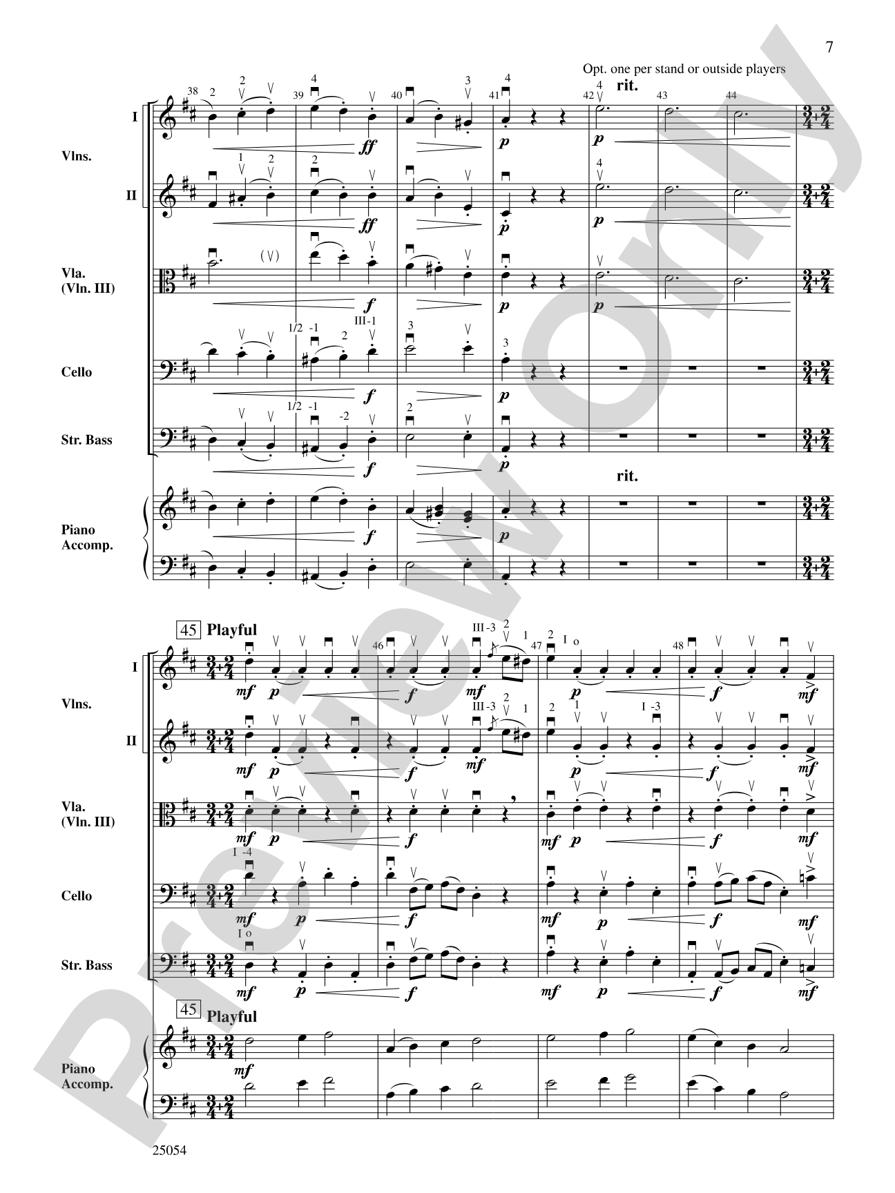 Two Beethovian Sketches: String Orchestra Conductor Score & Parts