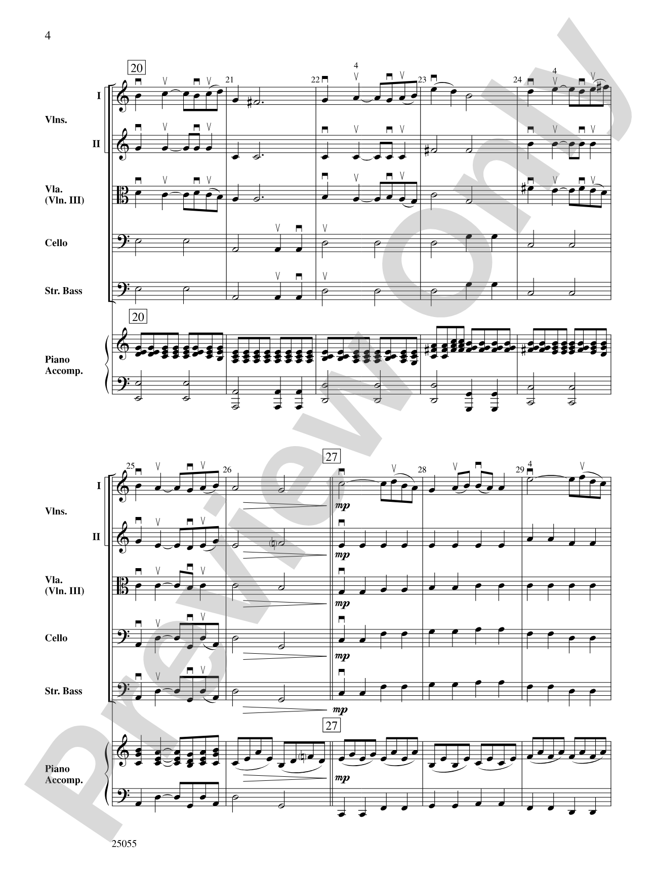 Pavane (Pour Une Infante Defunte): String Orchestra Conductor Score & Parts