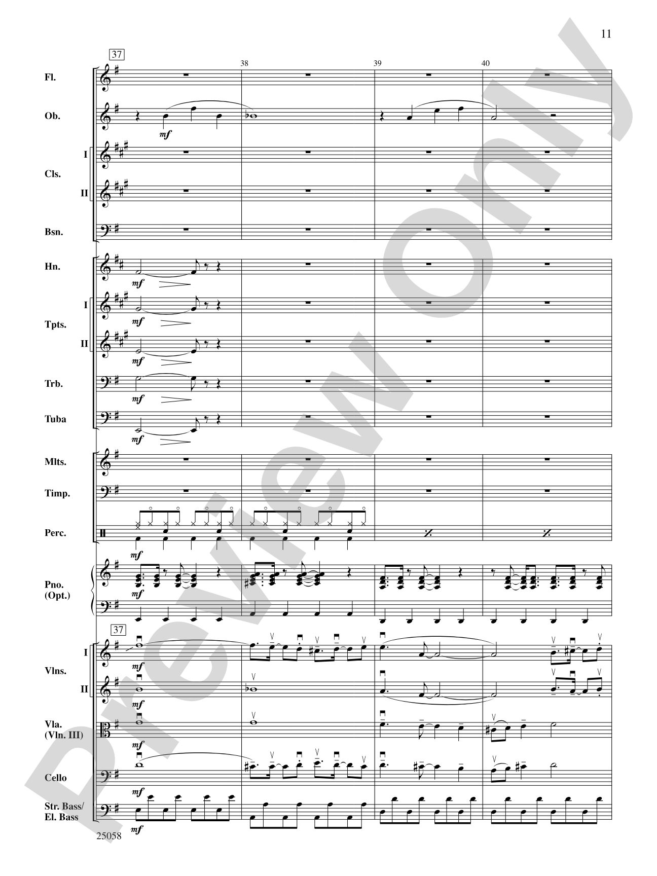 City Nights: Full Orchestra Conductor Score & Parts