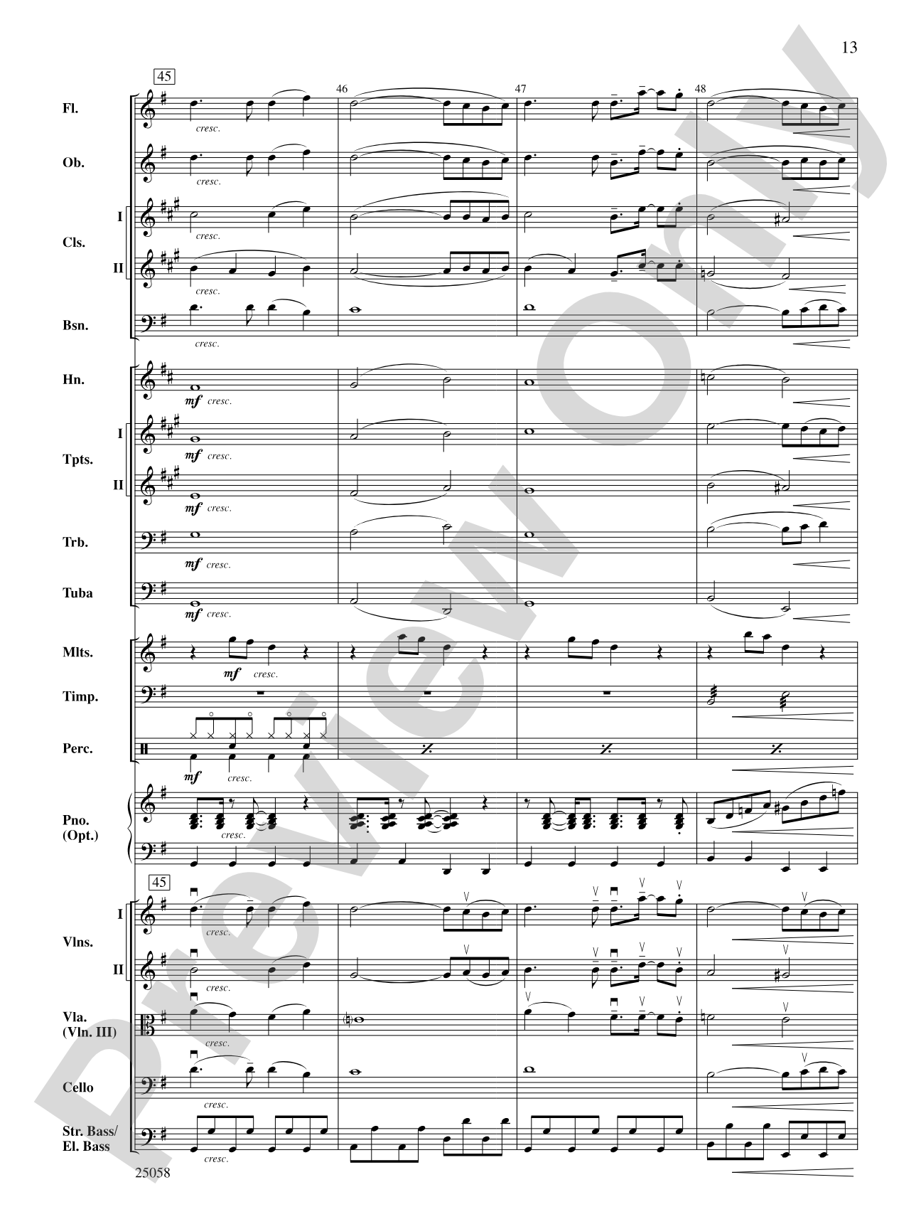 City Nights: Full Orchestra Conductor Score & Parts