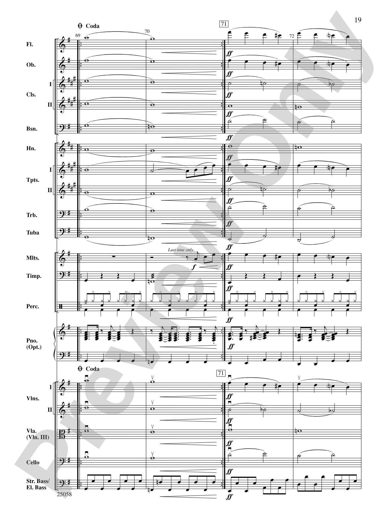 City Nights: Full Orchestra Conductor Score & Parts