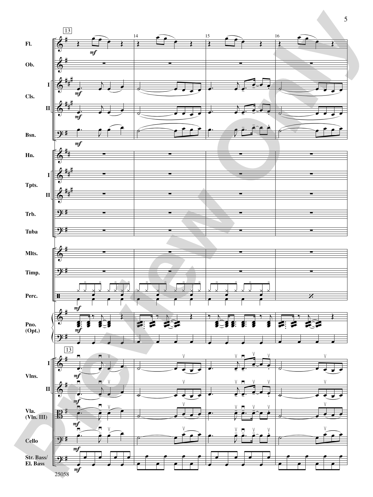 City Nights: Full Orchestra Conductor Score & Parts
