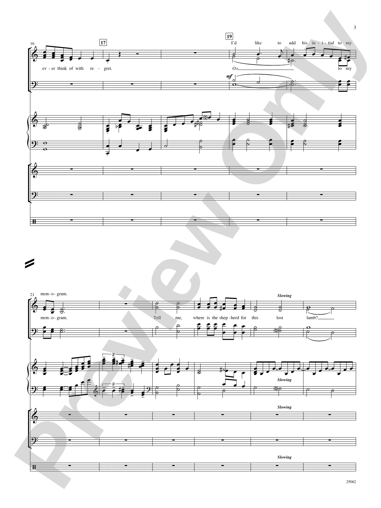 Someone to Watch Over Me: Choral SoundPax