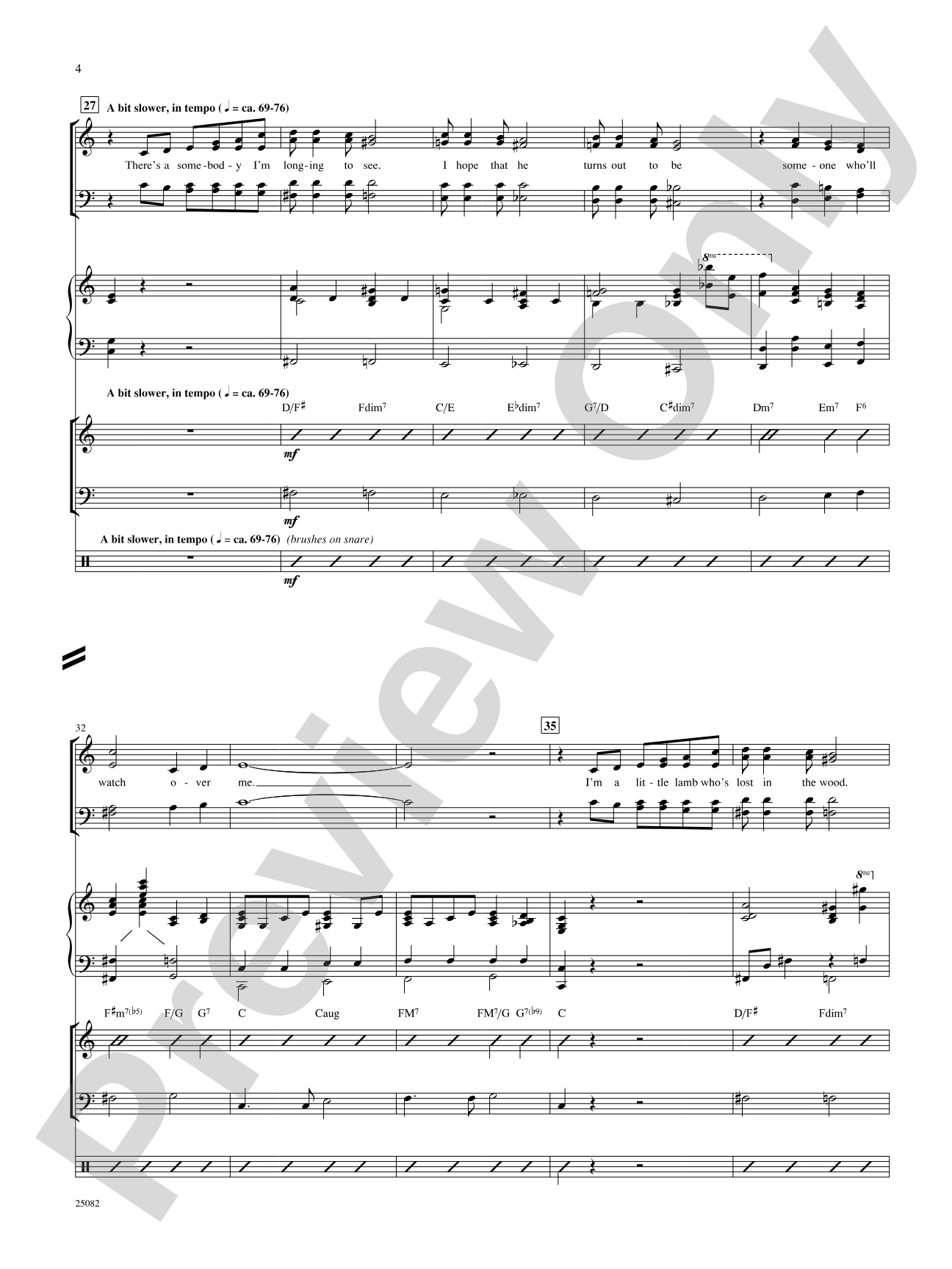 Someone to Watch Over Me: Choral SoundPax