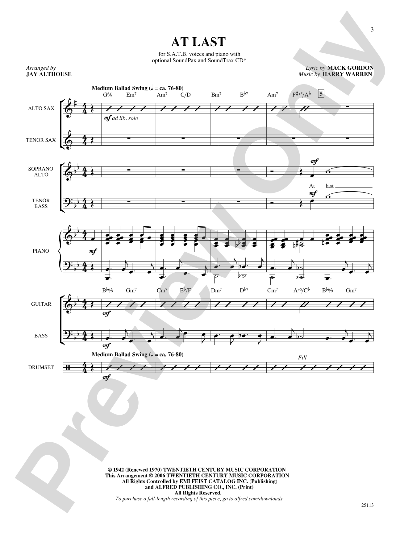At Last: Choral SoundPax