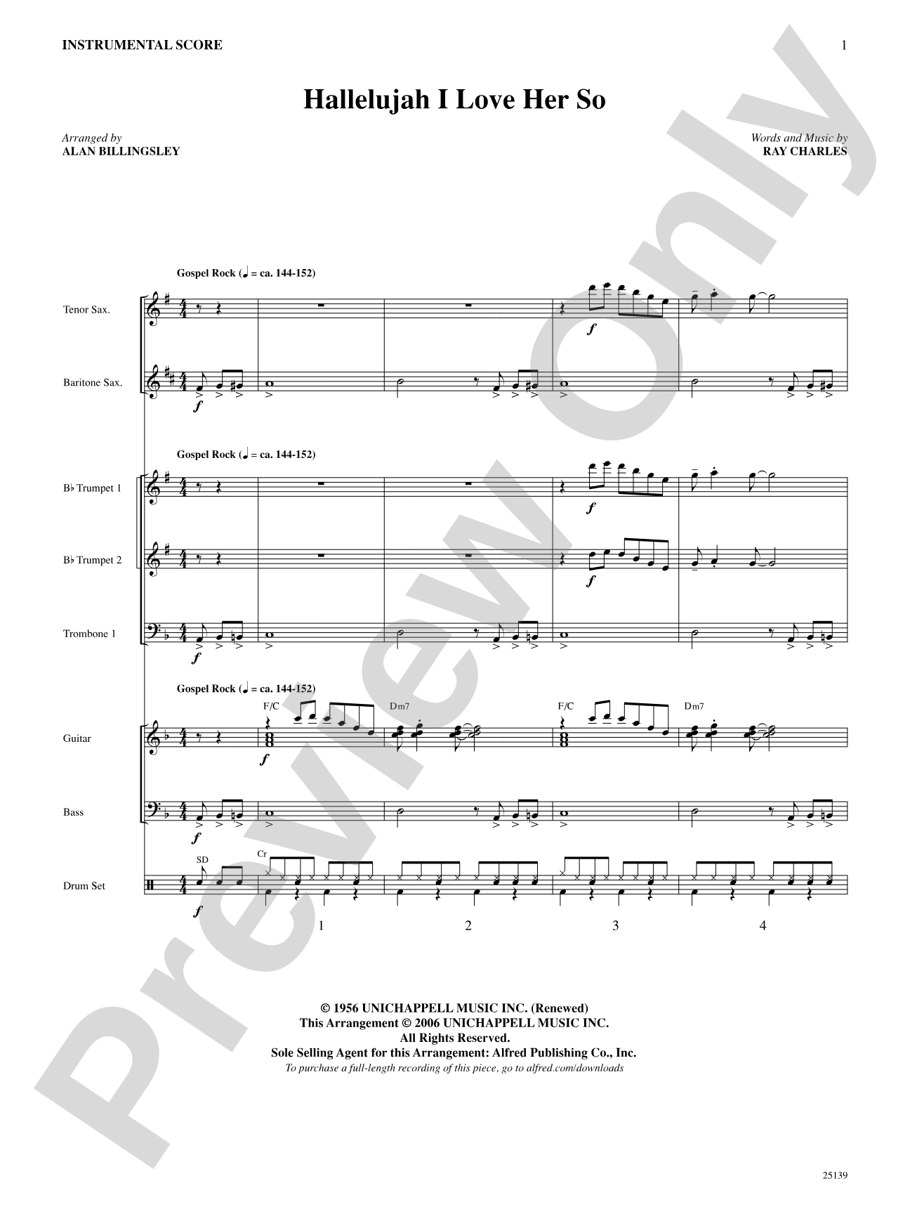 Hallelujah I Love Her So: Choral SoundPax