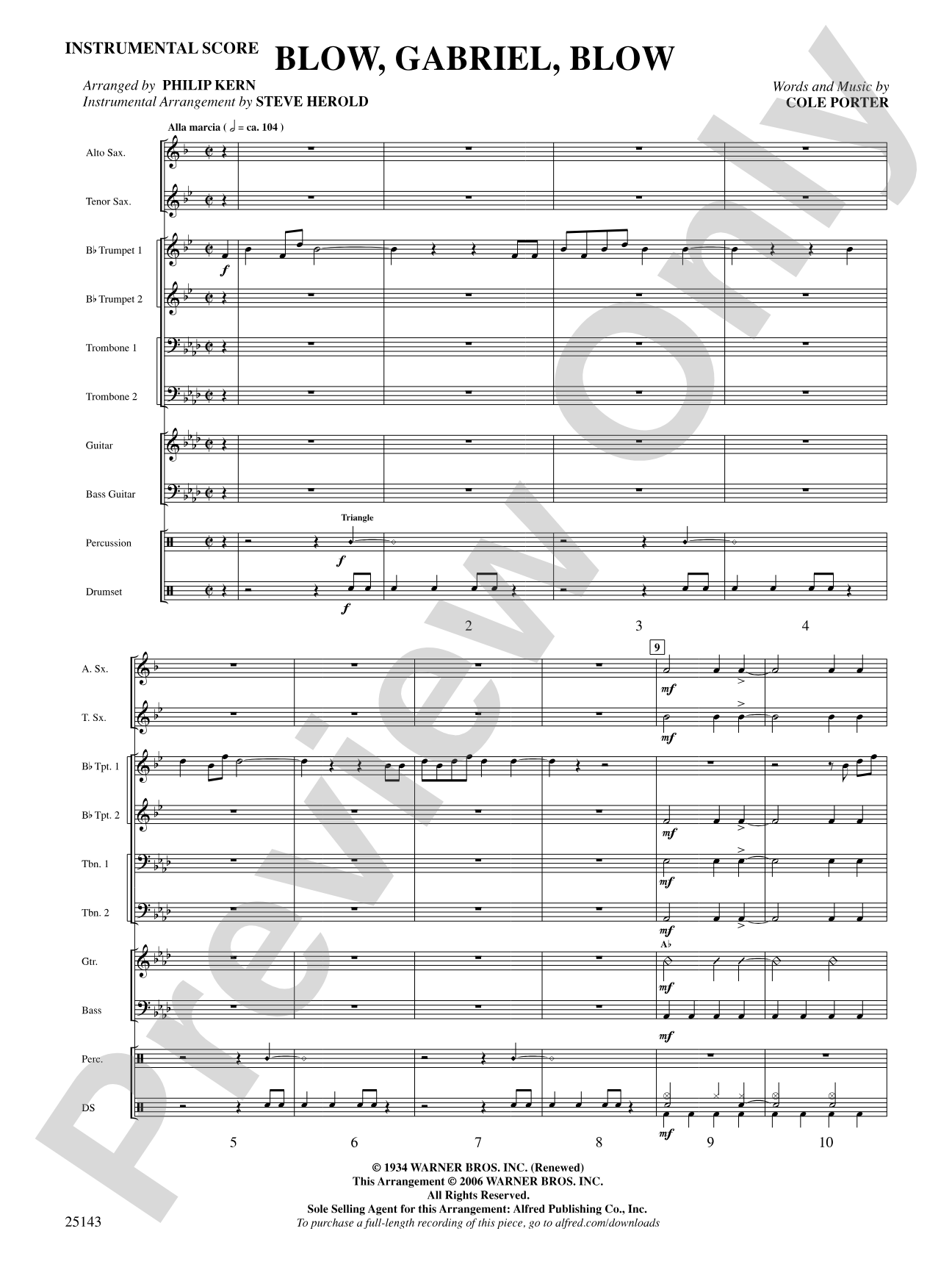 Blow, Gabriel, Blow (from Anything Goes): Choral SoundPax