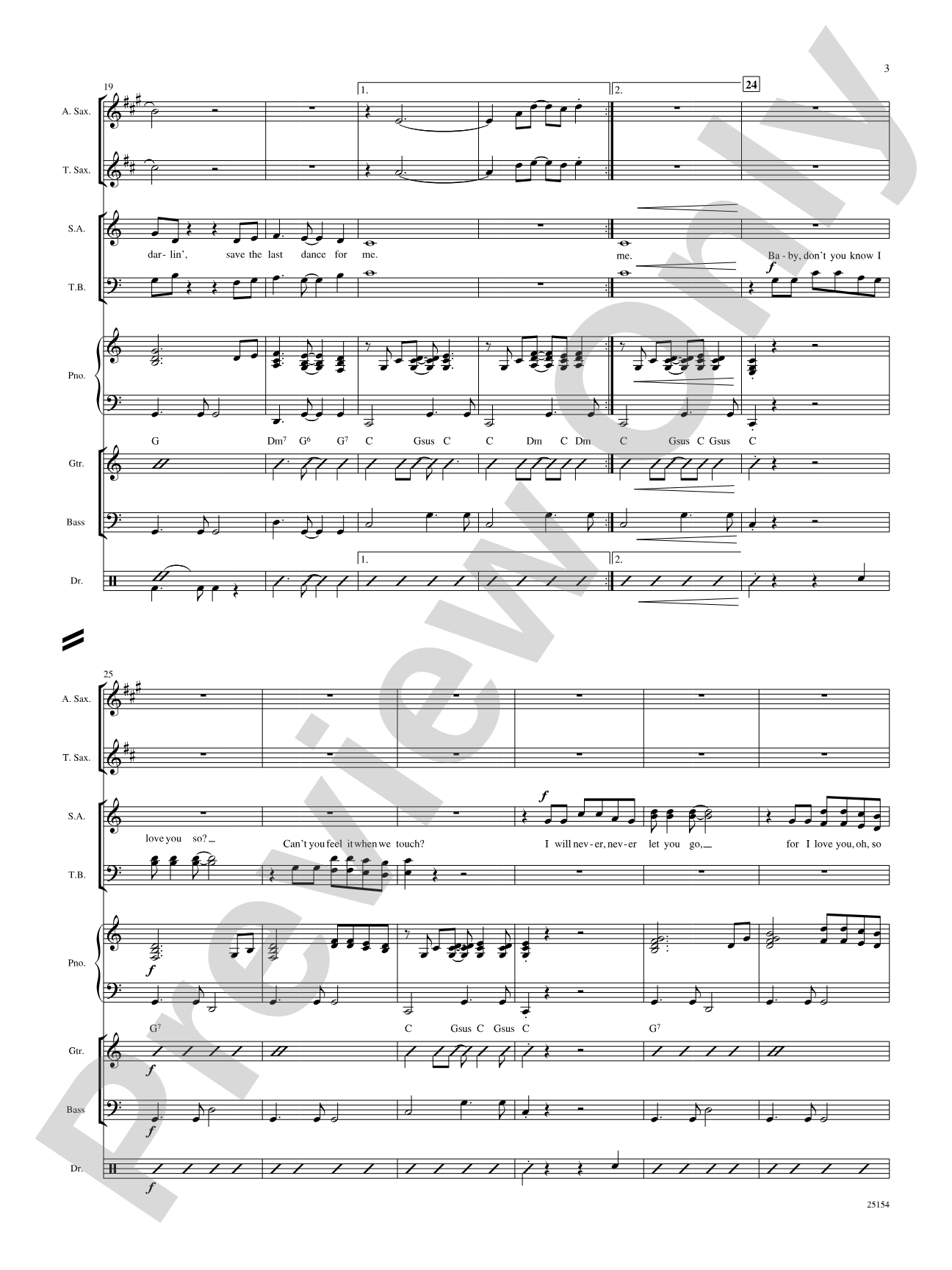 Save the Last Dance for Me: Choral SoundPax