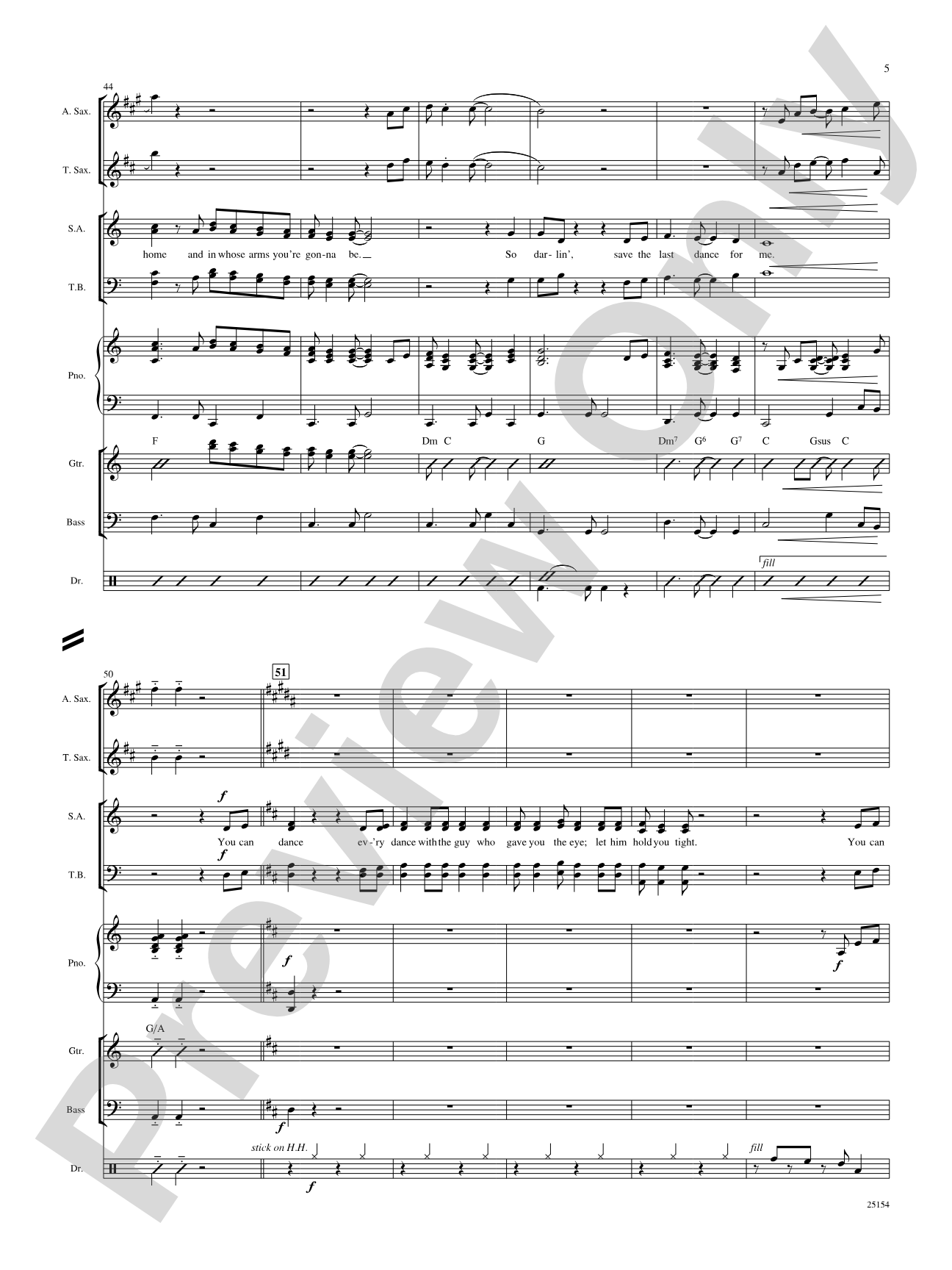 Save the Last Dance for Me: Choral SoundPax