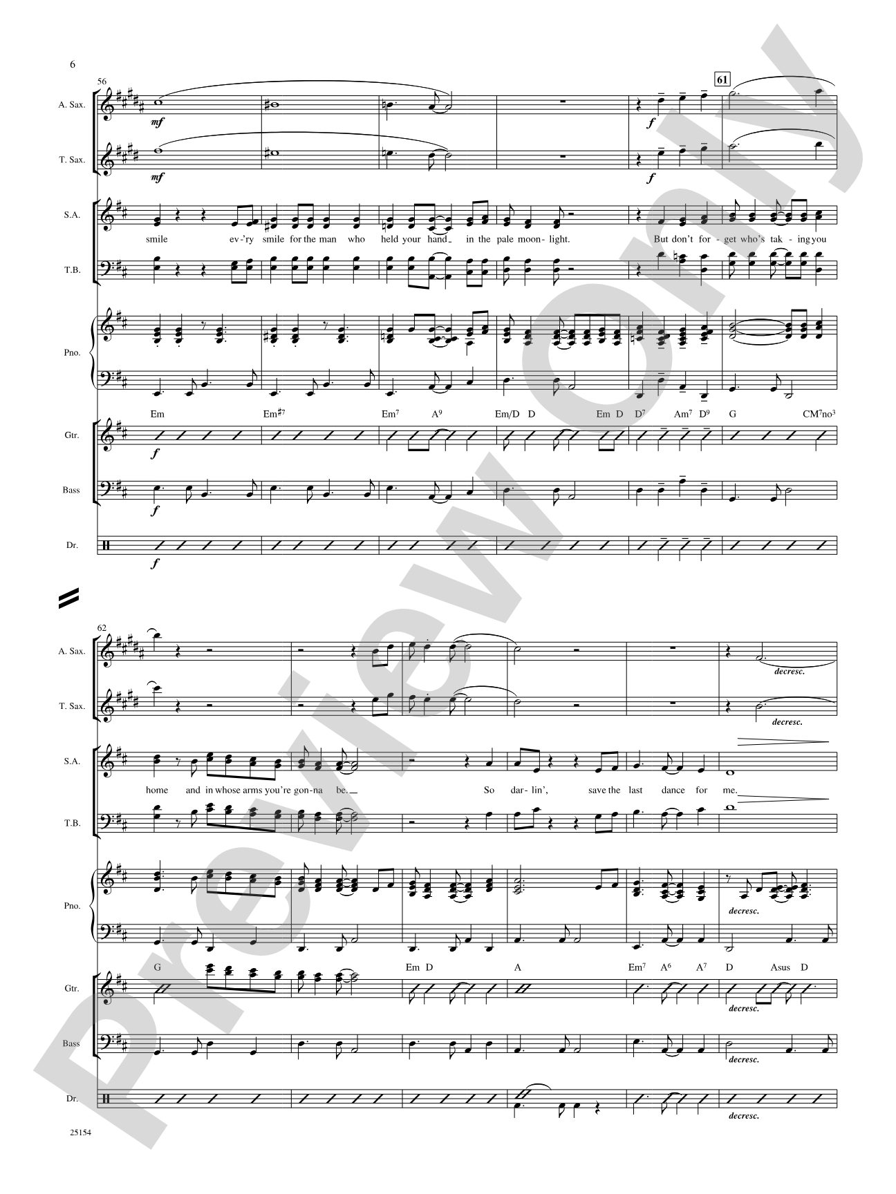 Save the Last Dance for Me: Choral SoundPax