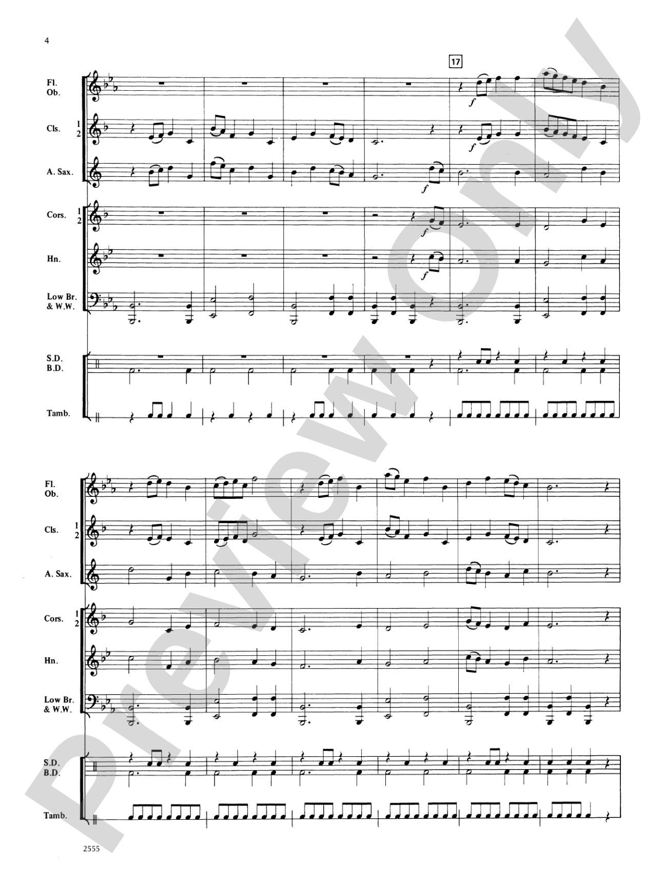 Blue Note Rock: Concert Band Conductor Score & Parts