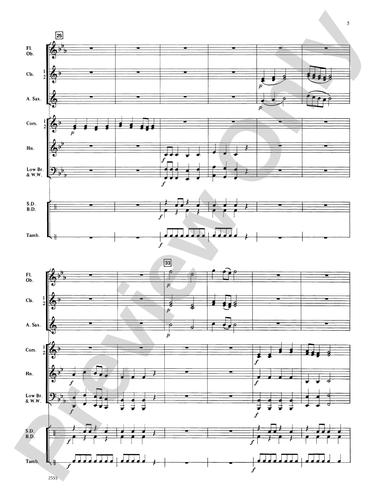 Blue Note Rock: Concert Band Conductor Score & Parts