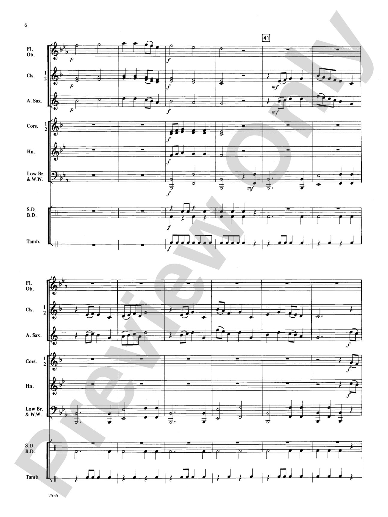 Blue Note Rock: Concert Band Conductor Score & Parts